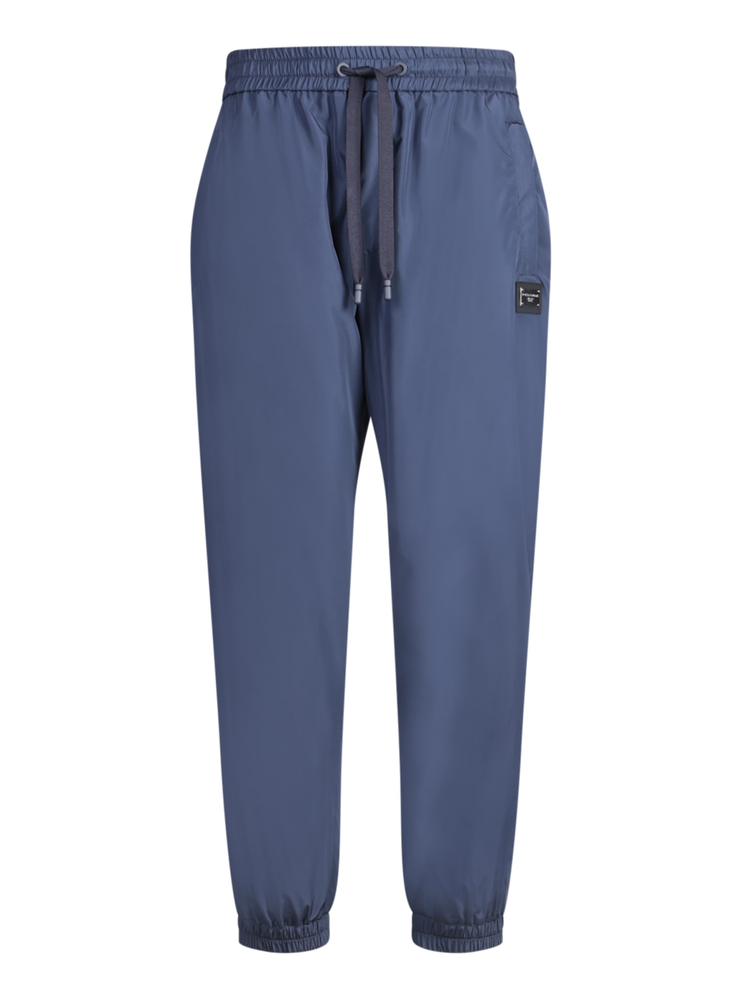Shop Dolce & Gabbana Drawstring Track Pants In Blue
