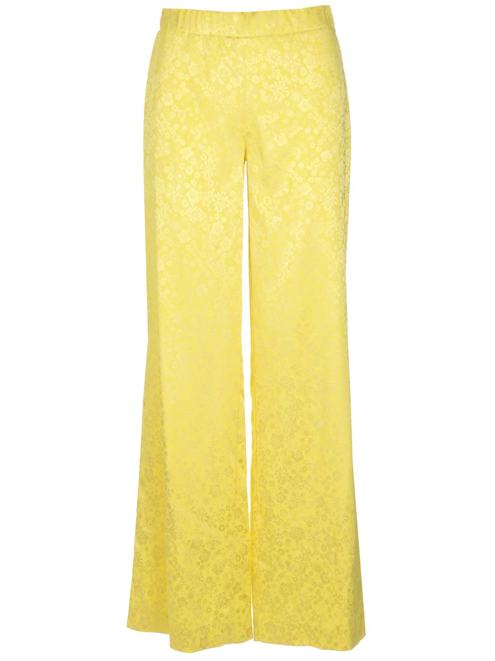 P.A.R.O.S.H YELLOW JACQUARD TROUSERS