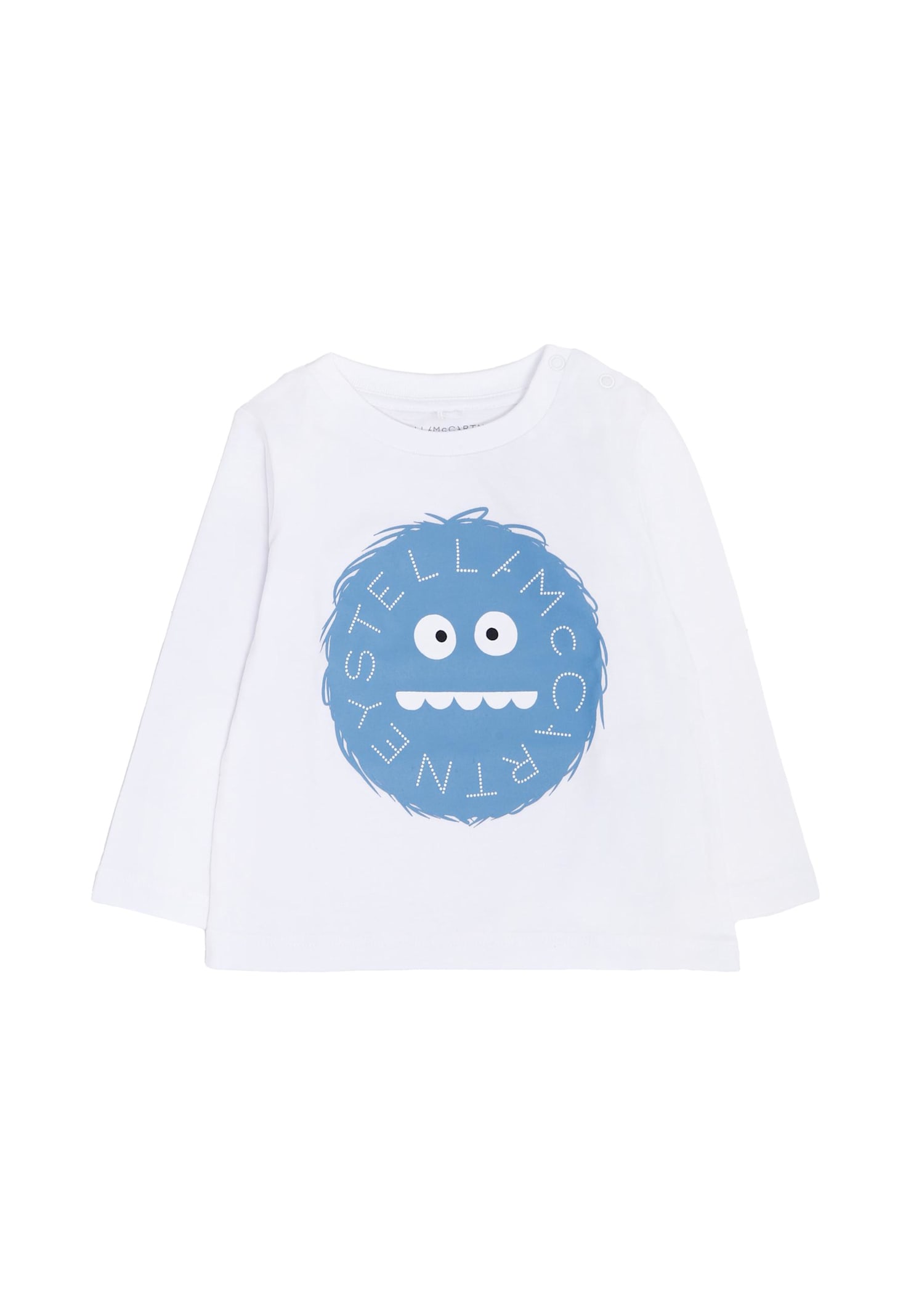 Stella Mccartney White T-shirt For Baby Boy With Monster In White