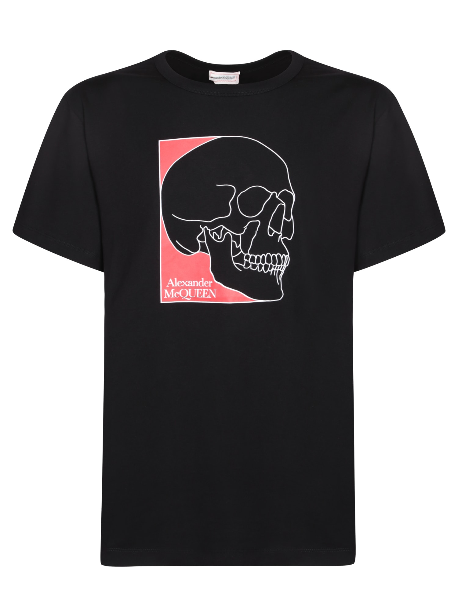 Shop Alexander Mcqueen Skull-print T-shirt In Black
