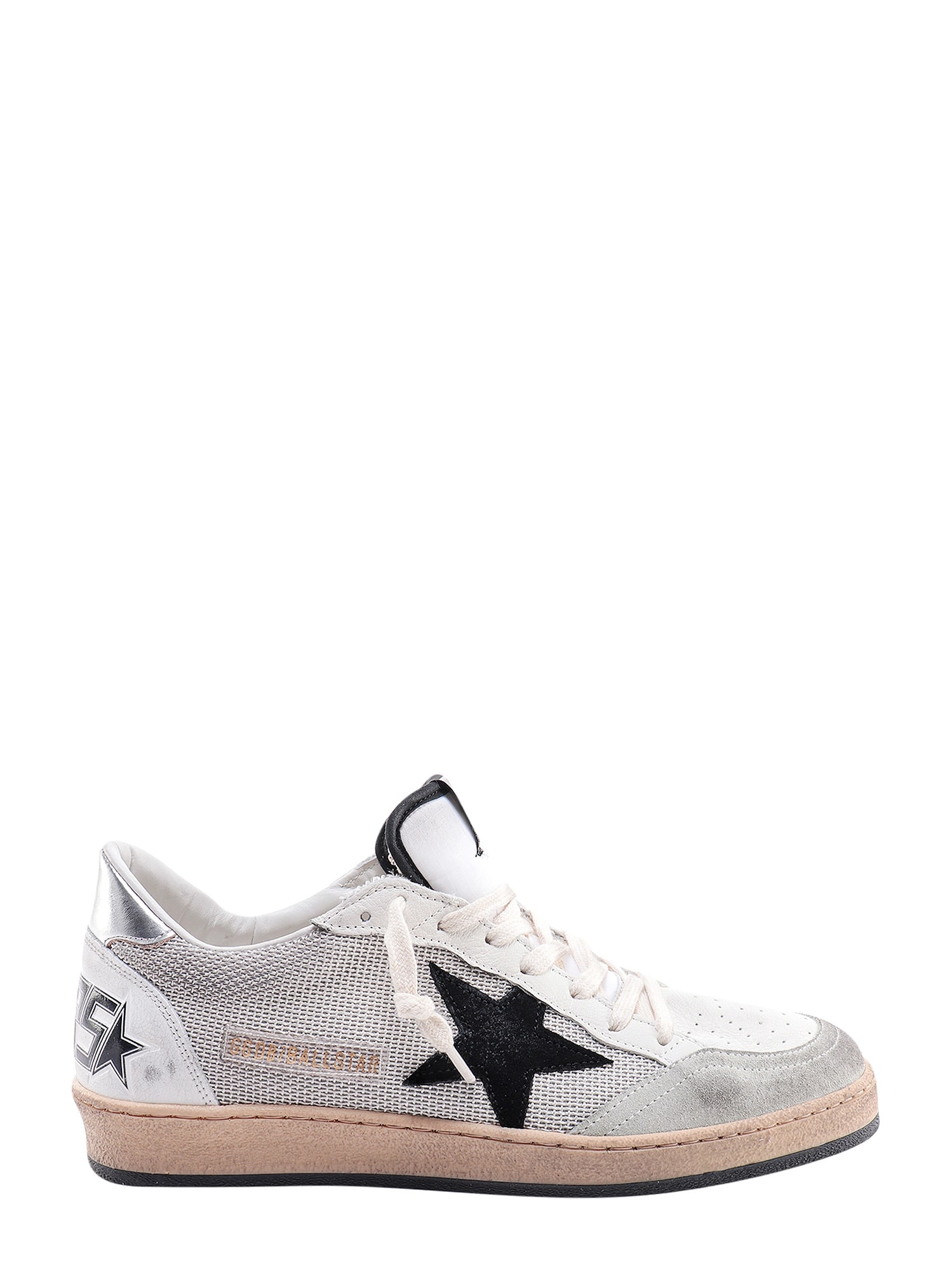 Shop Golden Goose Ball Star Sneakers In Silver