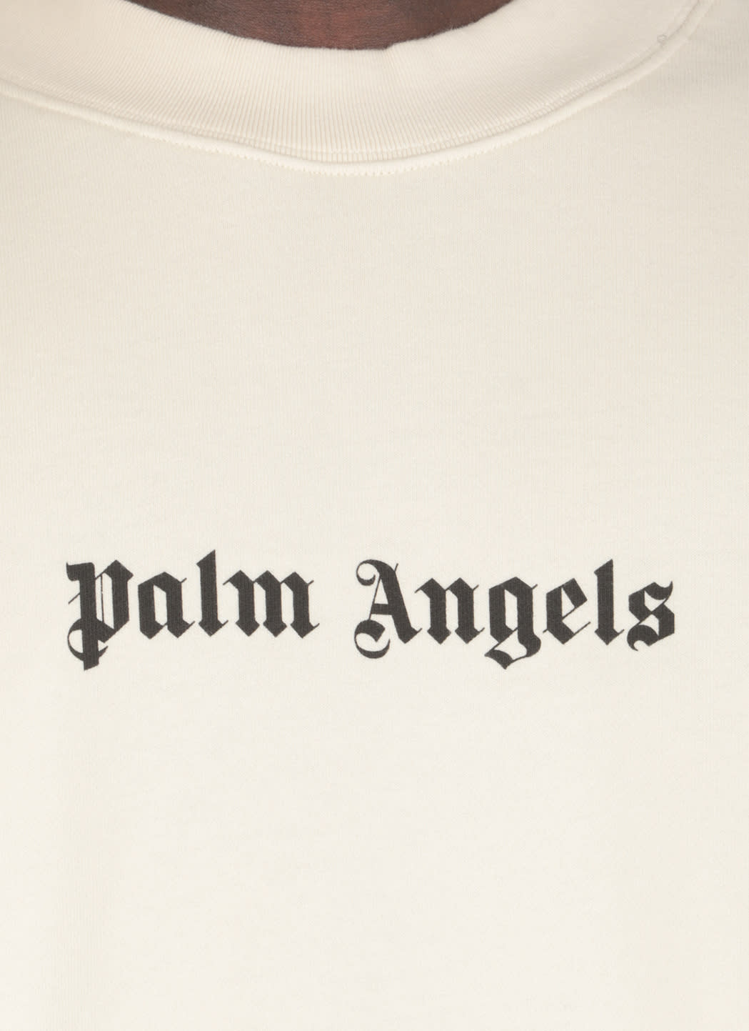 Shop Palm Angels Sweatshirt With Logo In White