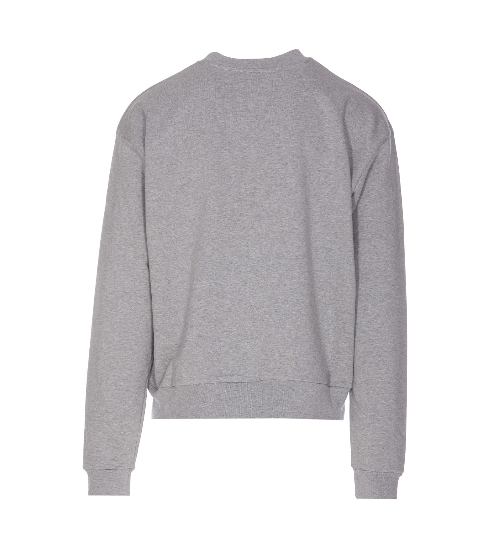 Shop Marni Logo Crewneck Sweatshirt In Grey