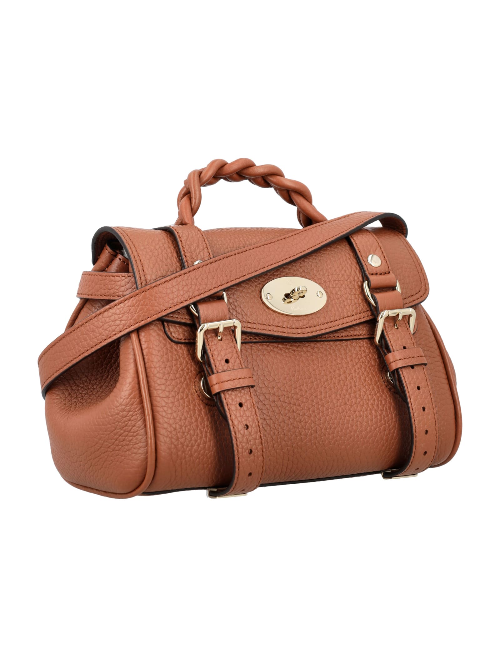 Shop Mulberry Mini Alexa In Chestnut