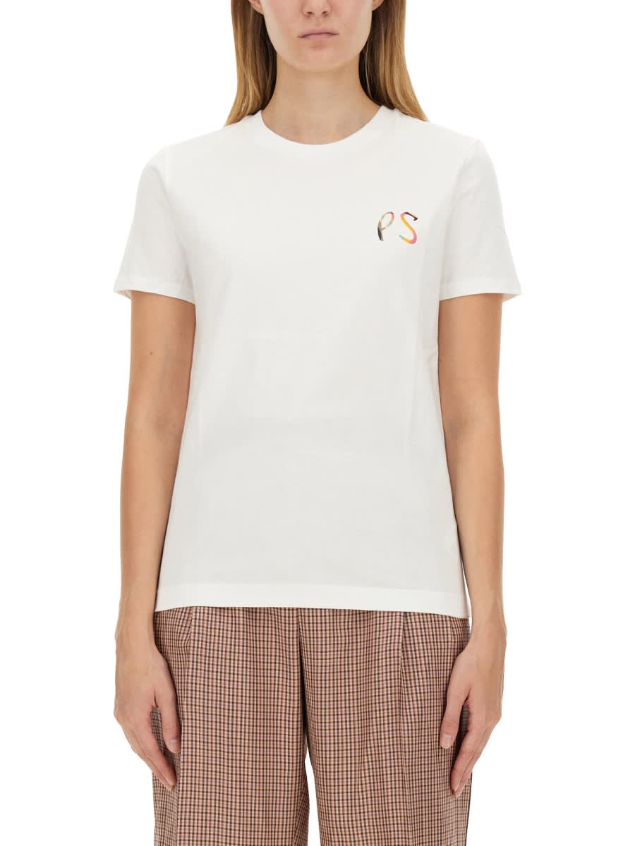 Shop Ps By Paul Smith T-shirt With Logo In White