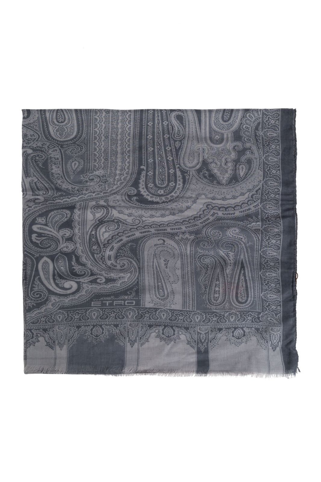 Shop Etro Paisley Printed Fringed Scarf