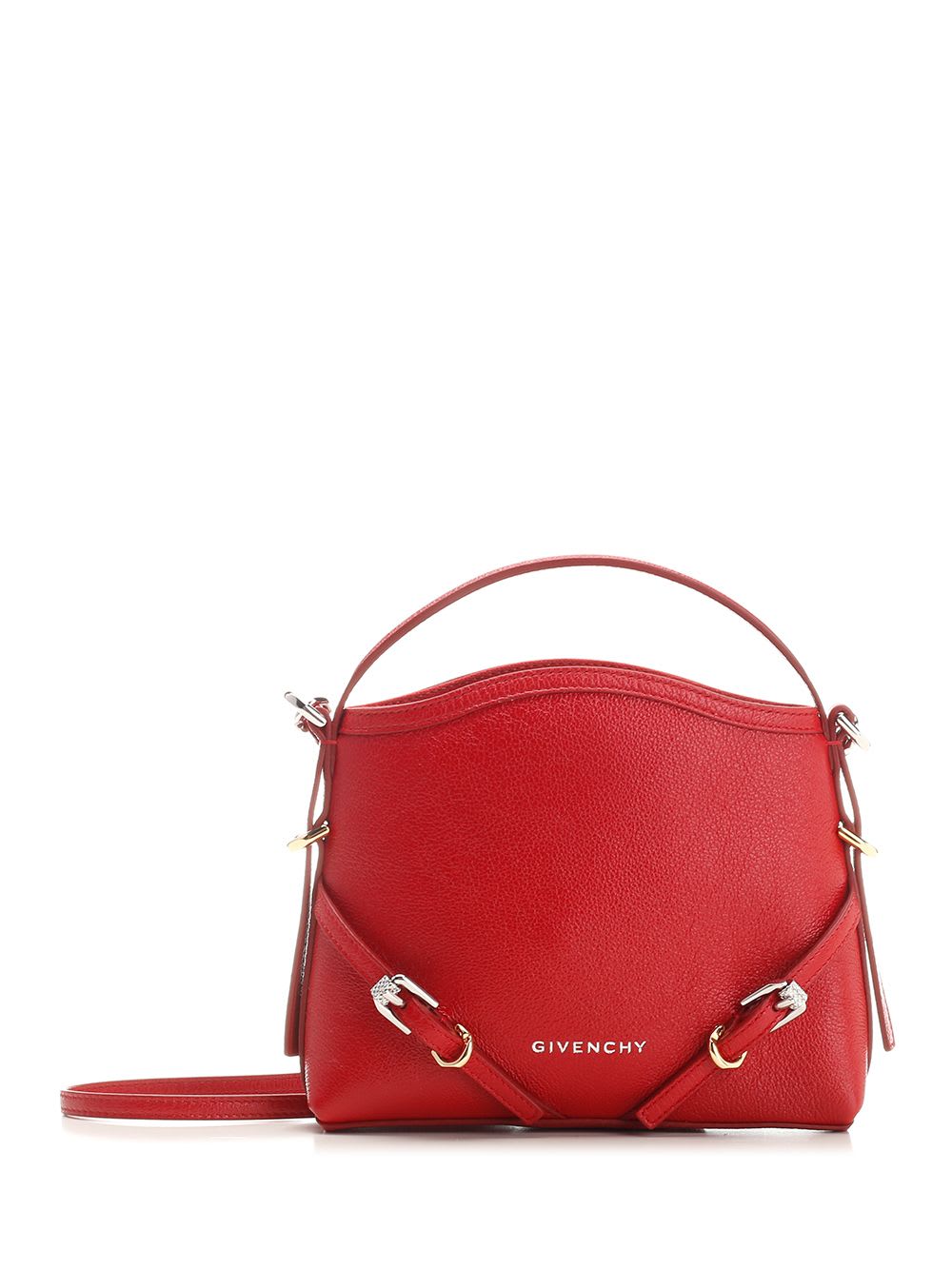 Shop Givenchy Voyou Nano Tote In Red