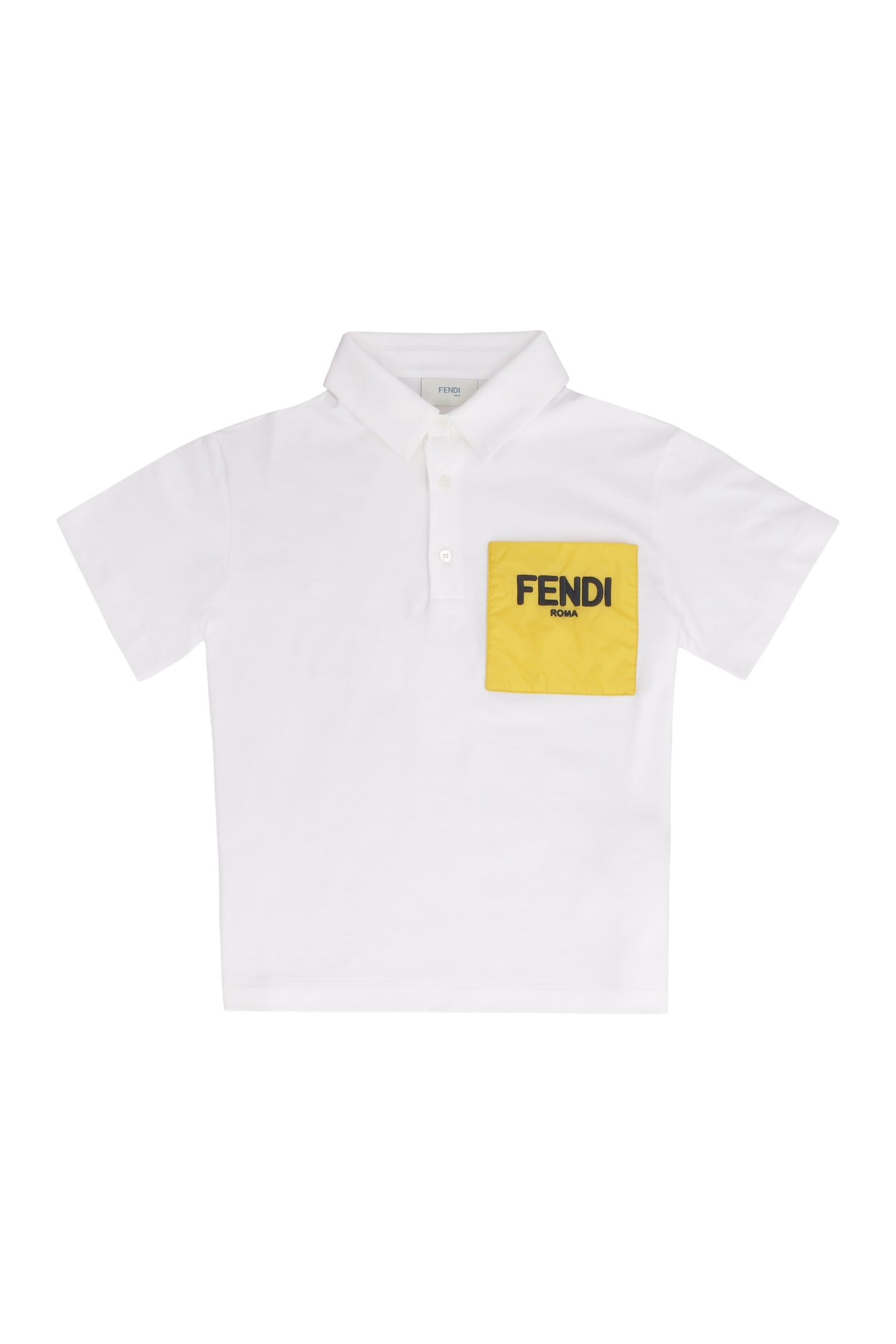Fendi Chest-pocket Cotton Polo Shirt