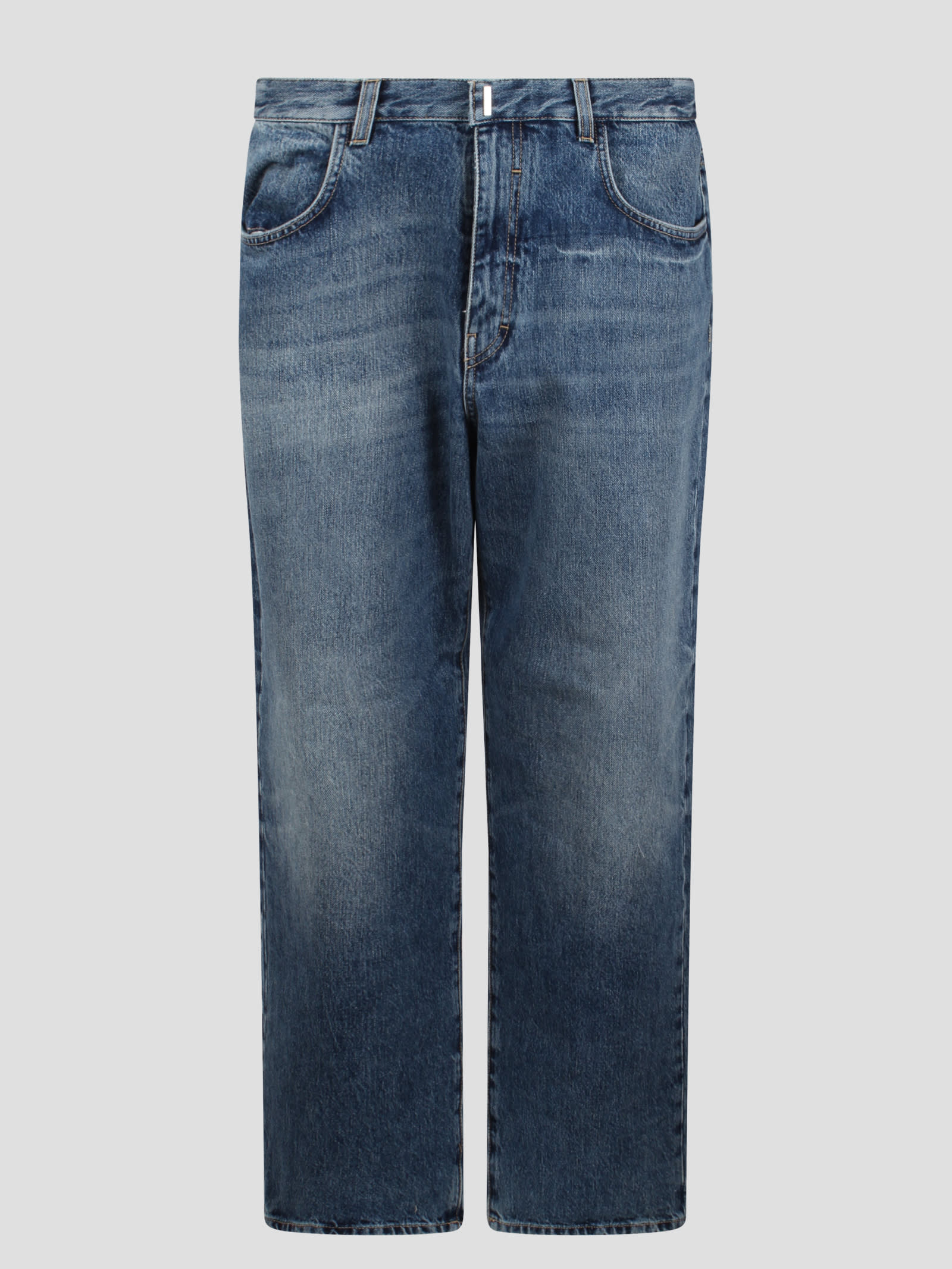 Givenchy Mid-rise Denim Trousers In Blue