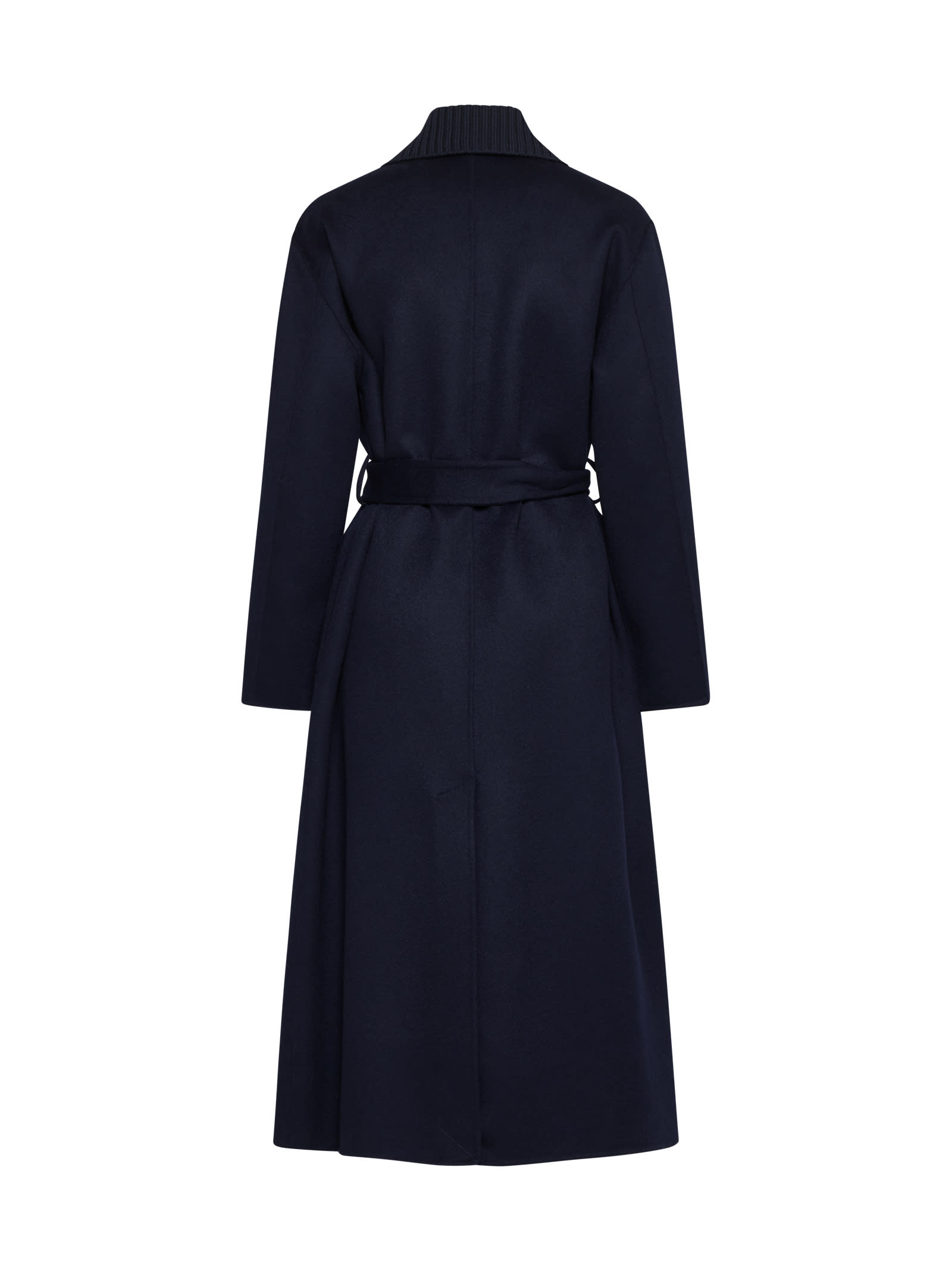 Shop P.a.r.o.s.h Coat In Blue