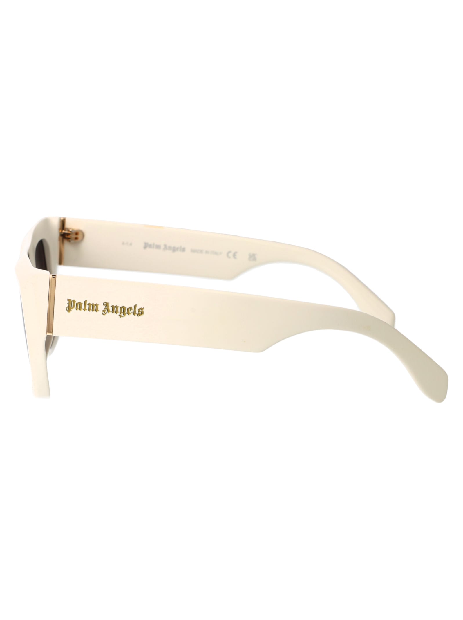 Shop Palm Angels Niland Sunglasses In 0107 White