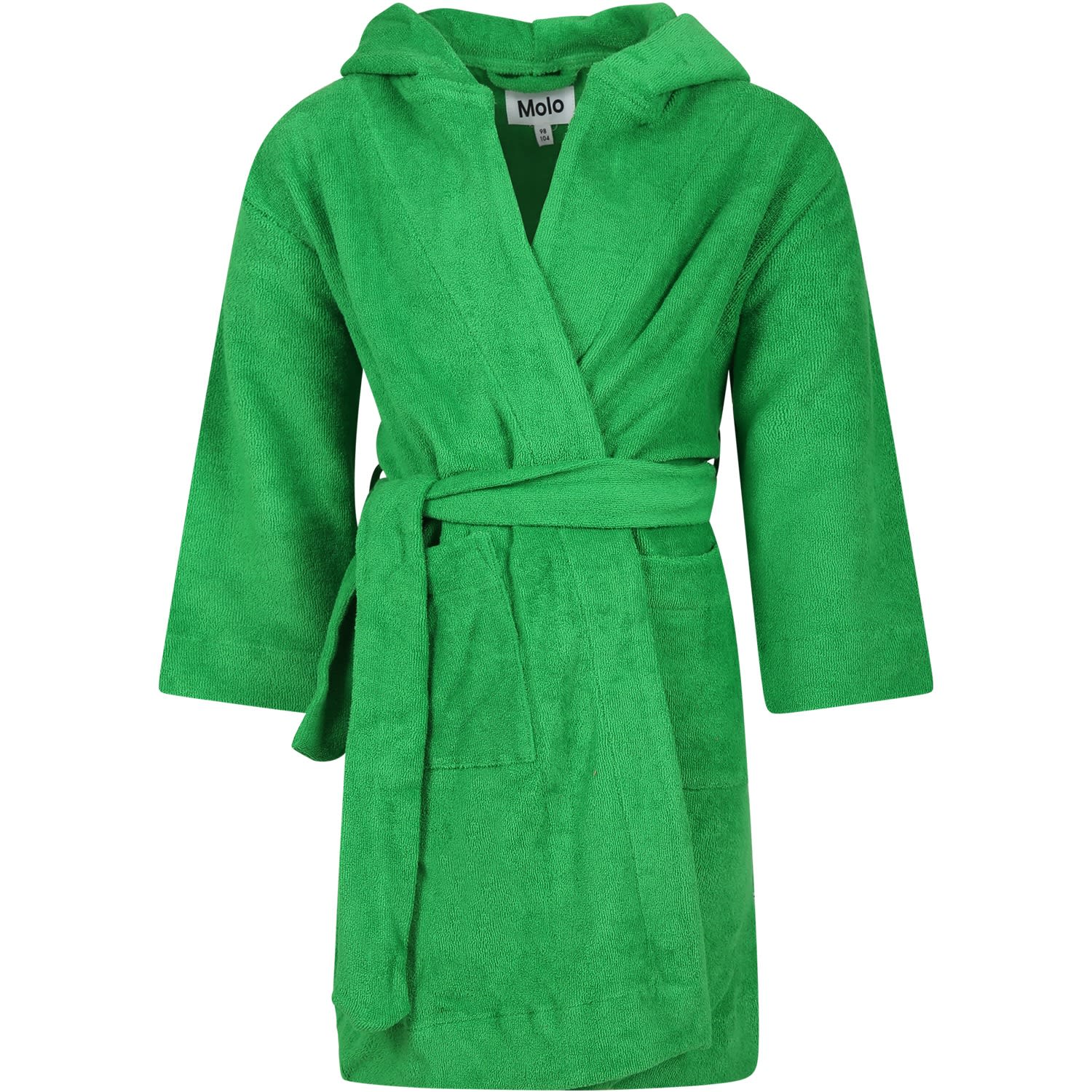 Molo Green Dressing Gown For Kids