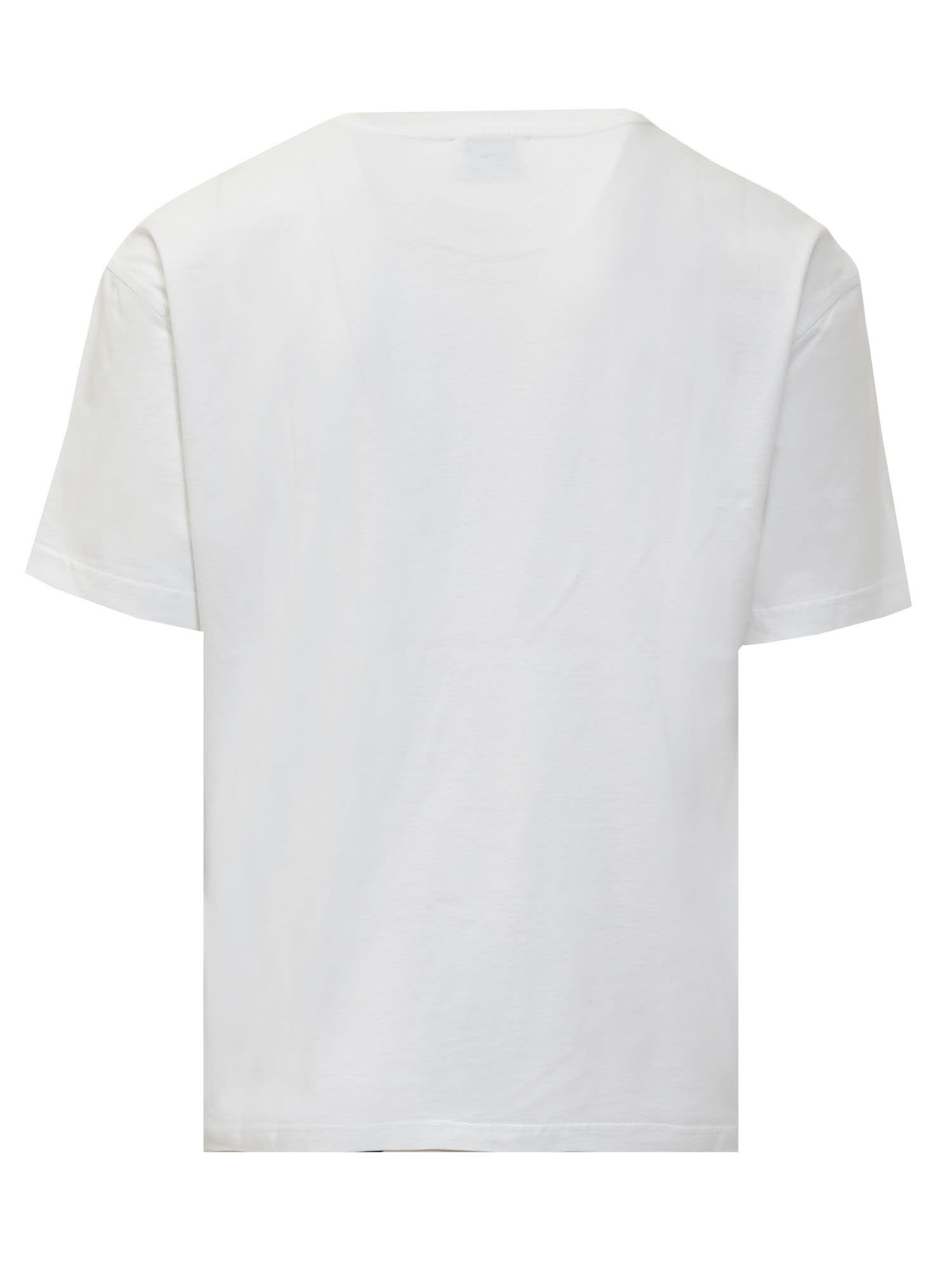 Shop Off-white Big Logo T-shirt In White Black