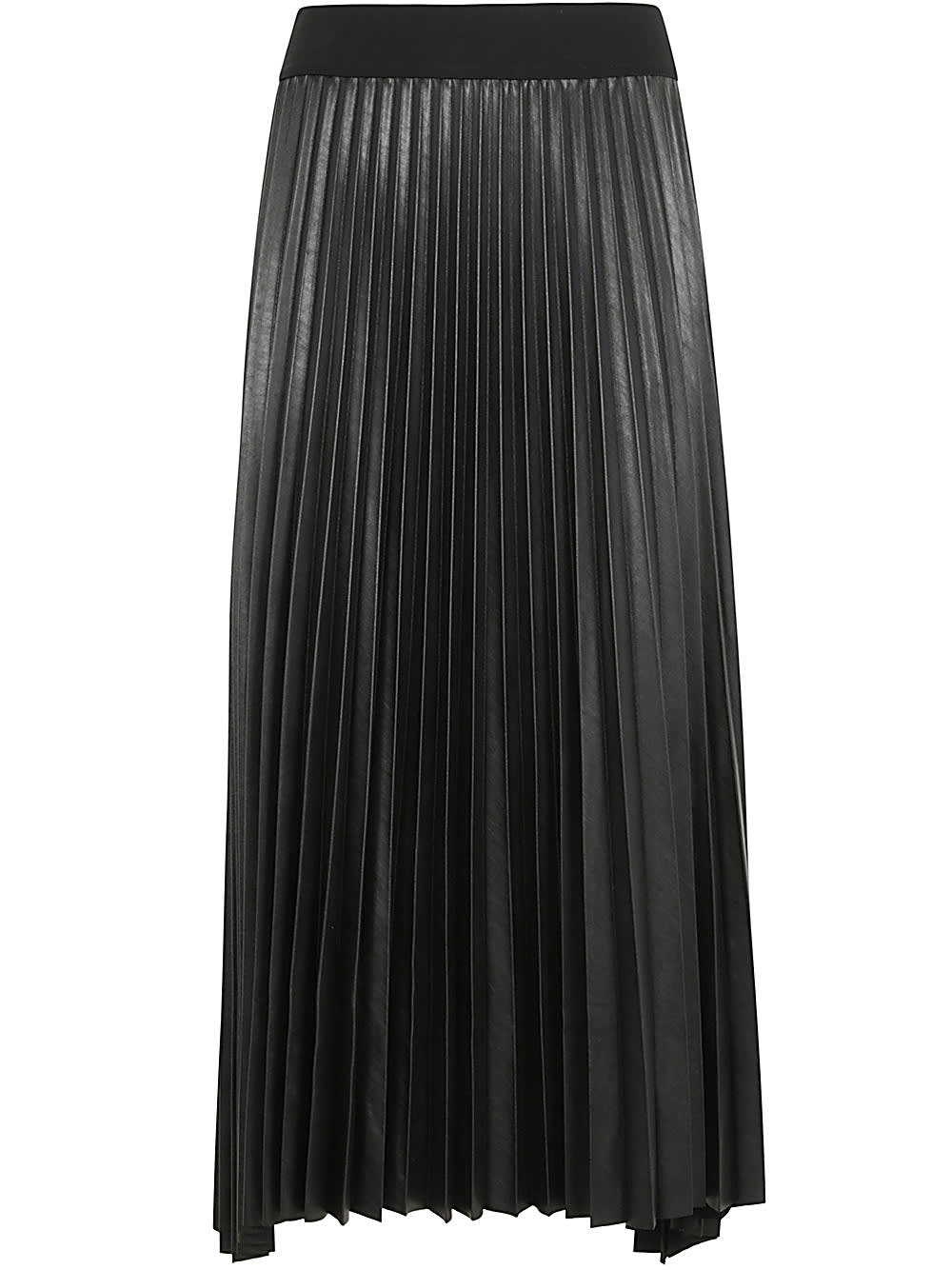 Shop Maria Calderara Plissee Skirt In Black