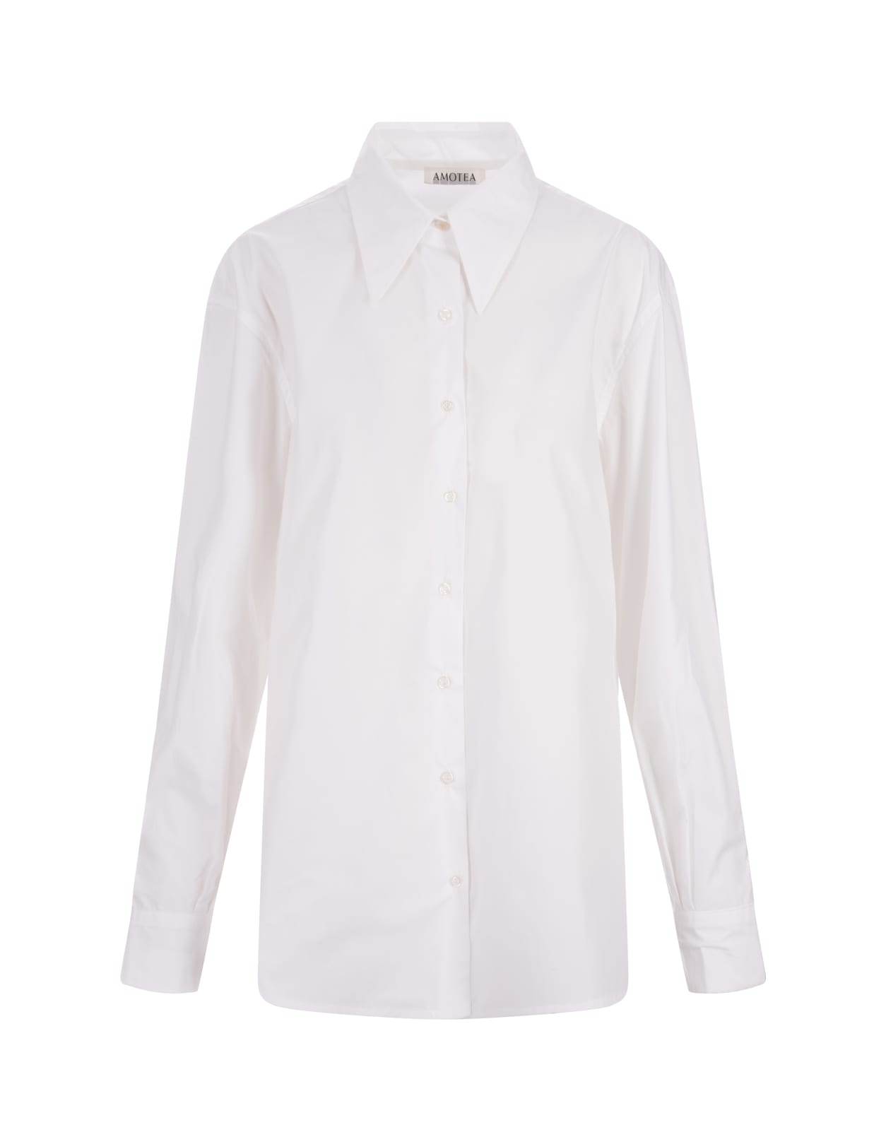 Shop Amotea White Cotton Kaia Shirt
