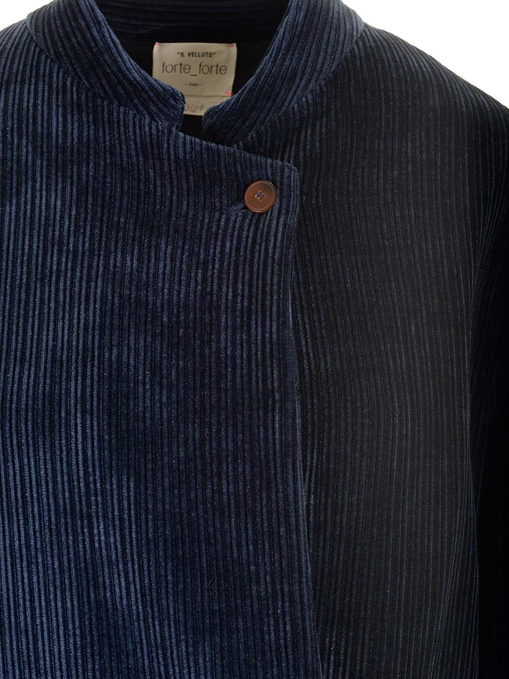 Shop Forte Forte Ink Blue Corduroy Blazer