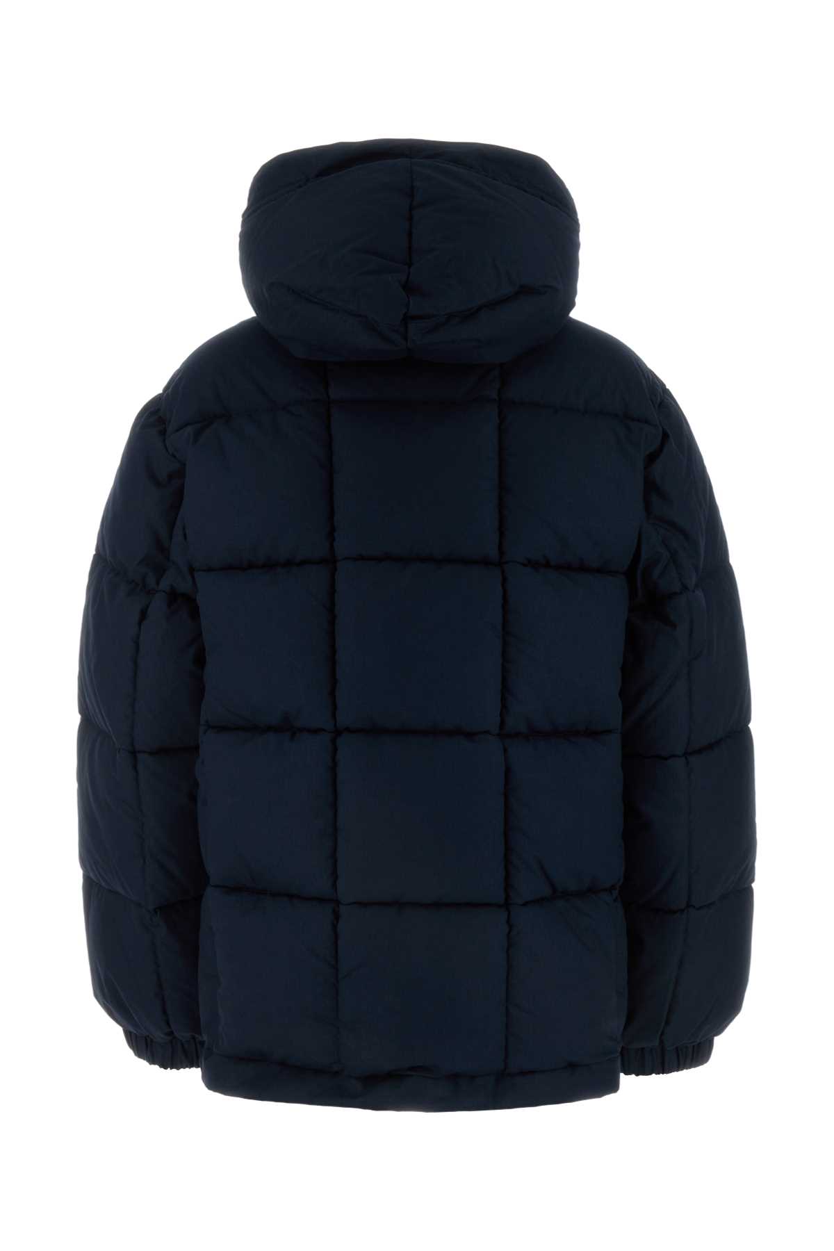 Shop Apc Navy Blue Cotton Kyle Padded Jacket In Darknavy