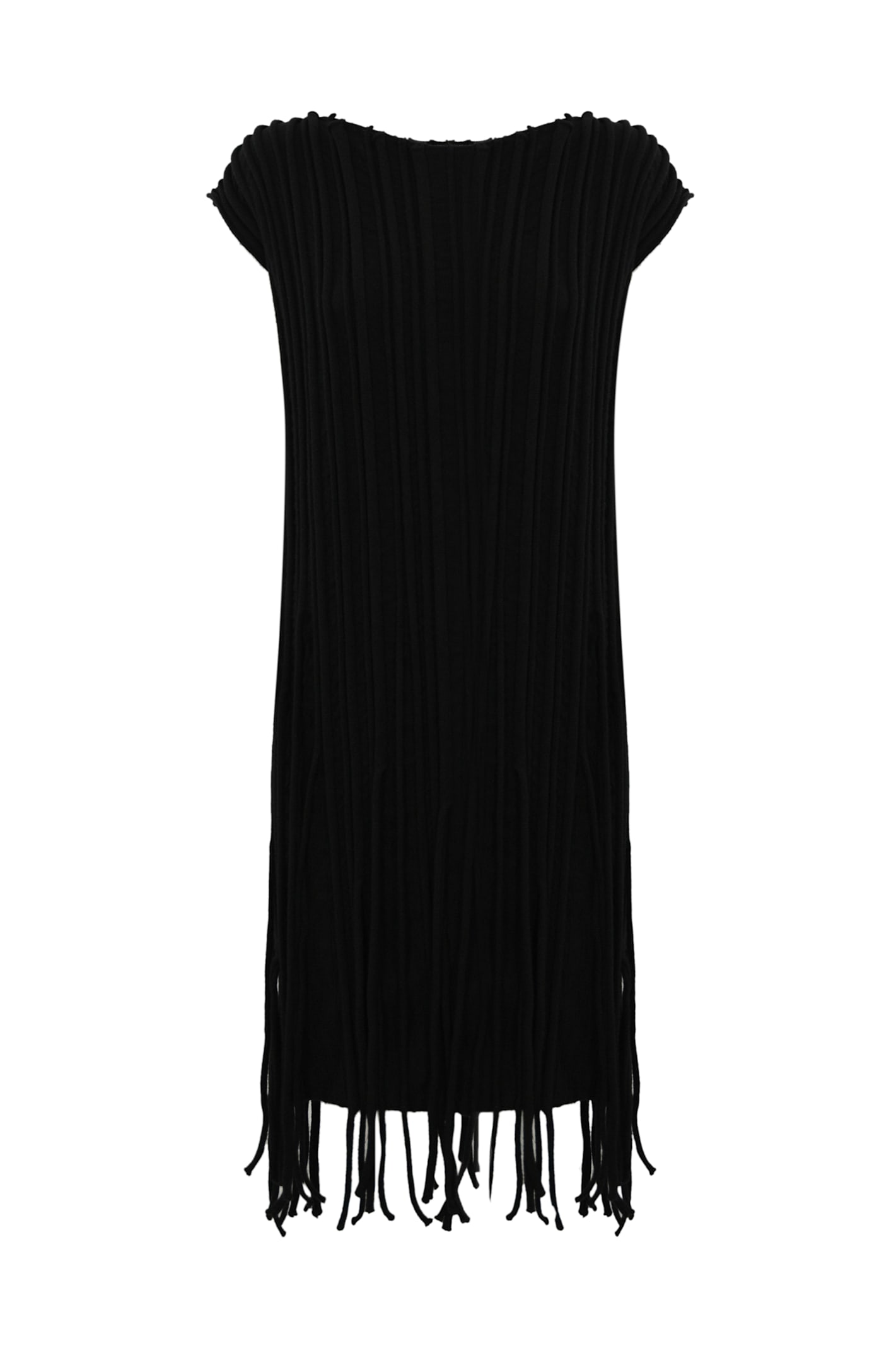 Dress With Wool Fringes