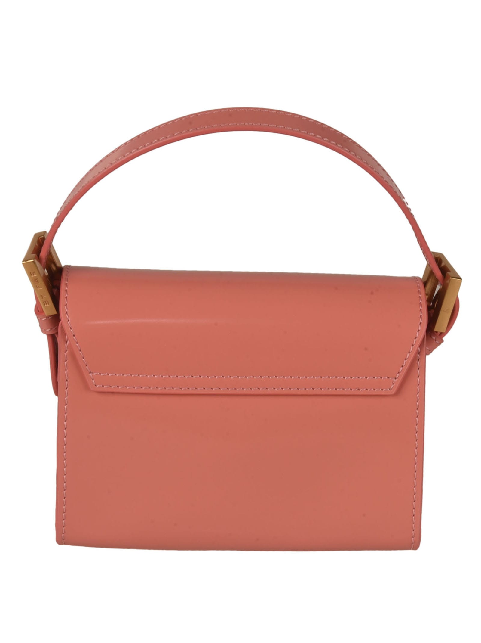 Shop By Far Logo Front Tote In Salmon
