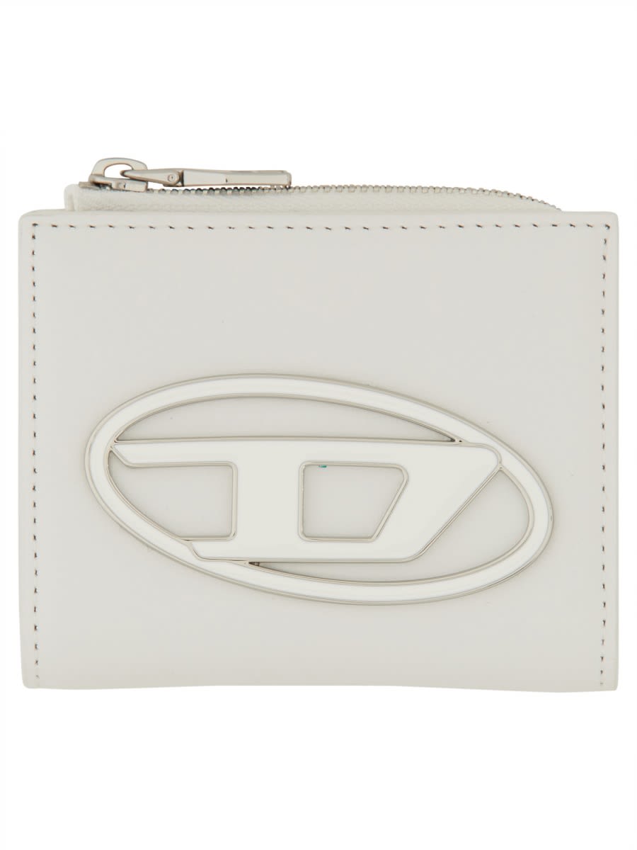 Shop Diesel Wallet 1dr Card Holder Zip L In White