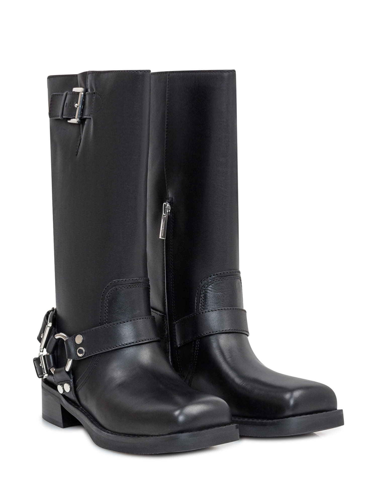 Michael Kors Crosby Moto Boot In Black