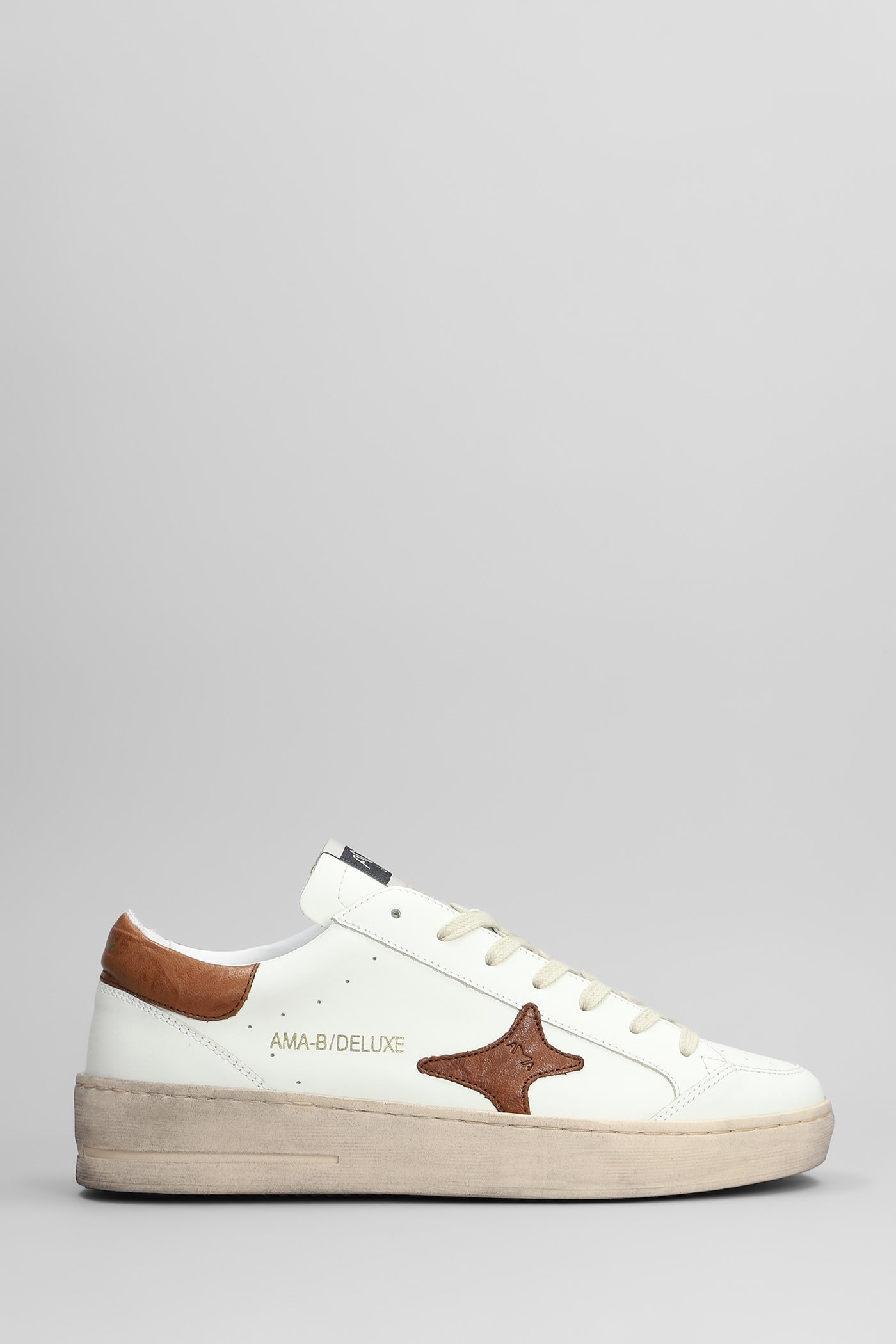 Sneakers In White Leather