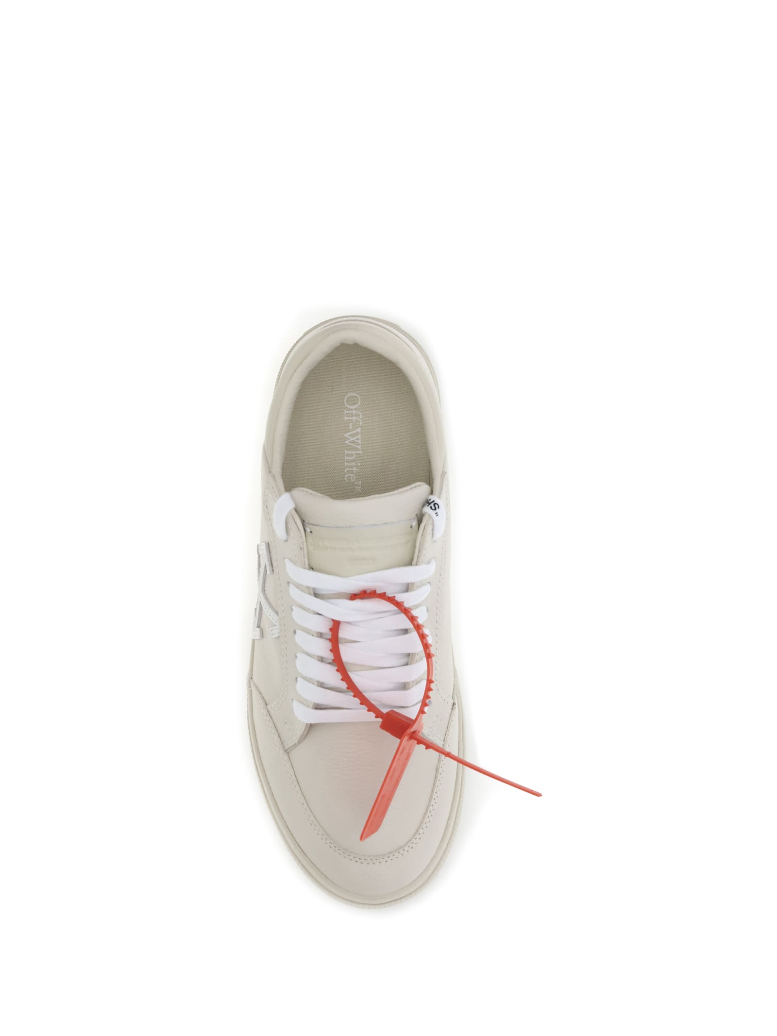 Off-white Vulcanized Arrow-logo Low Sneakers In White
