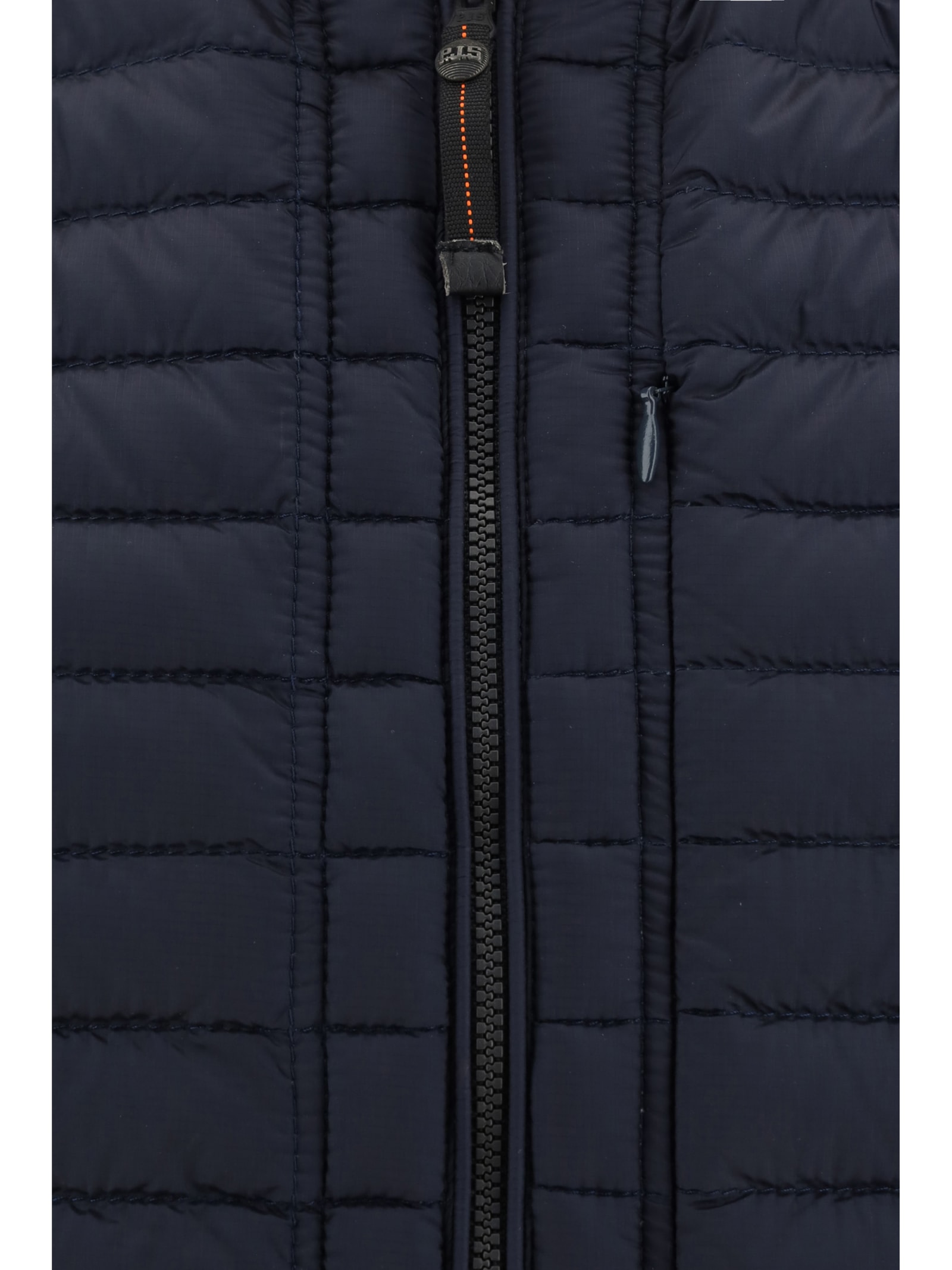 Shop Parajumpers Gino Down Vest In Blue Navy