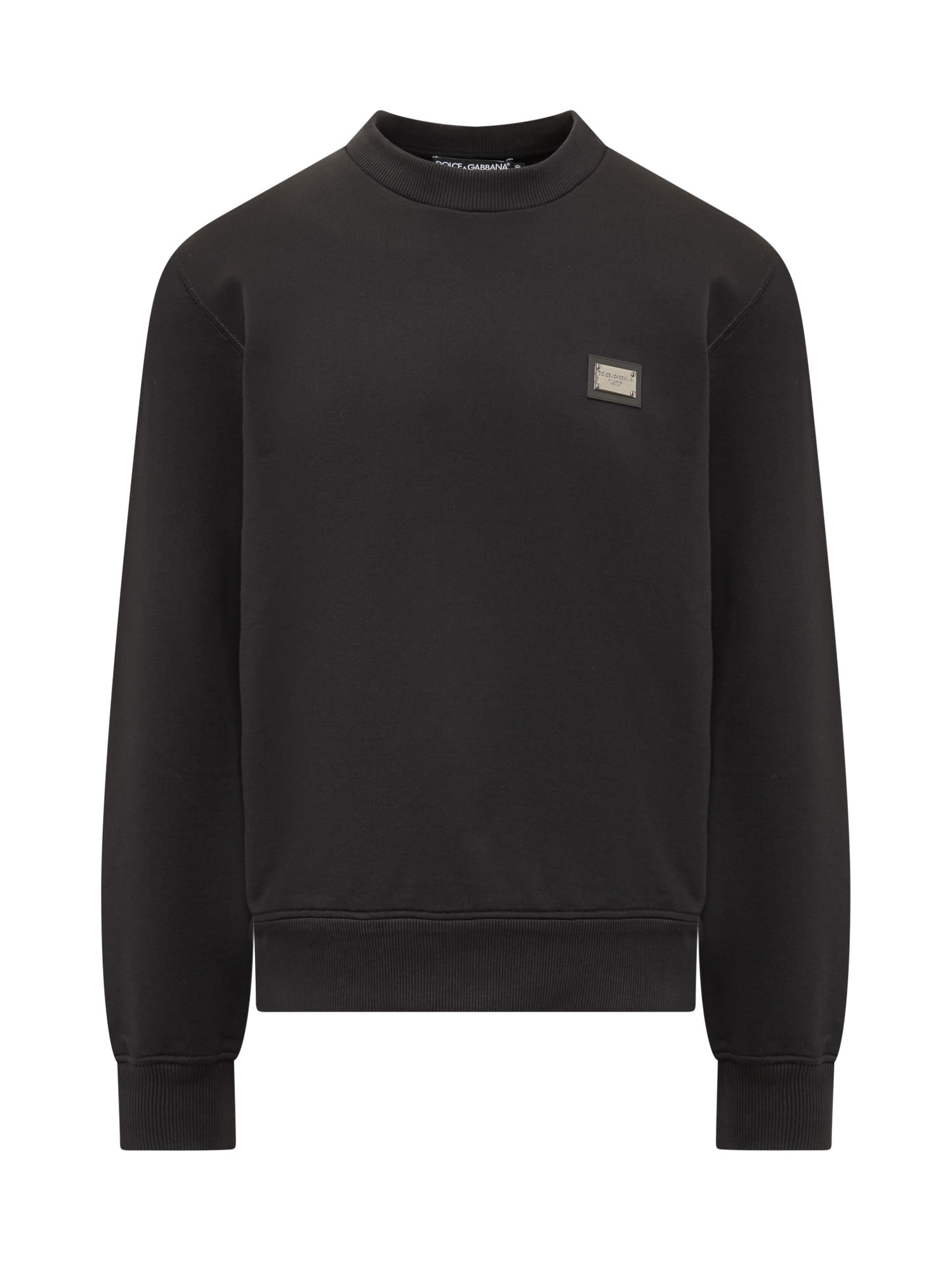 Dolce & Gabbana Sweatshirt With Logo In Nero