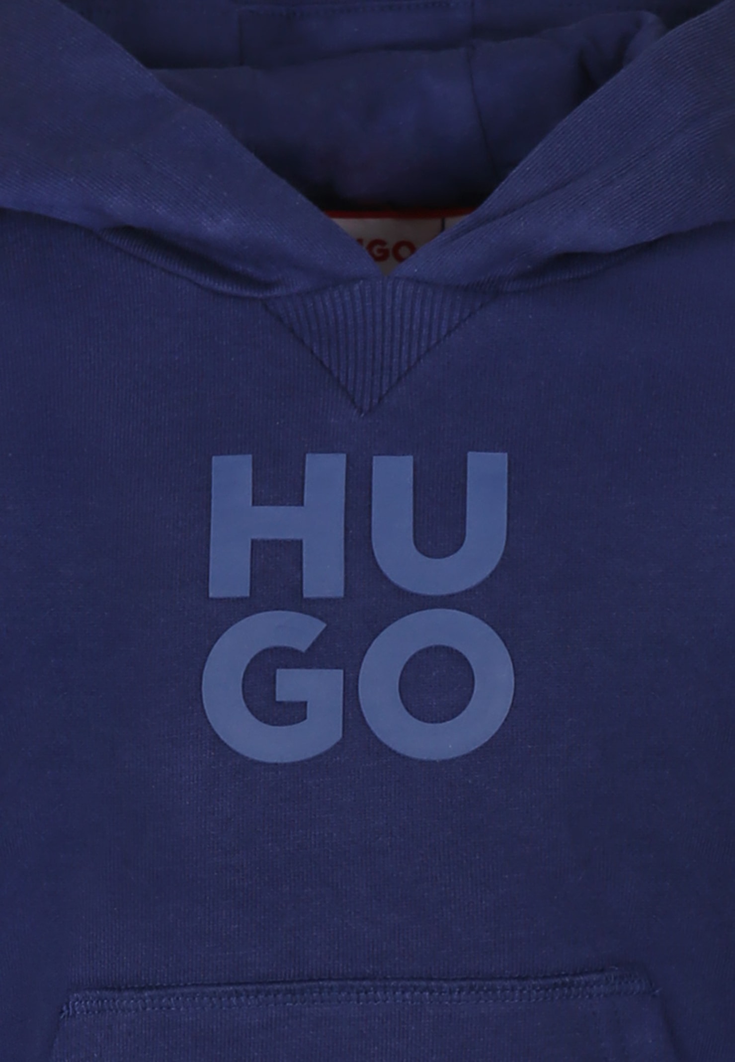 Hugo Boss Blue Sweatshirt For Boy With Logo In Blue