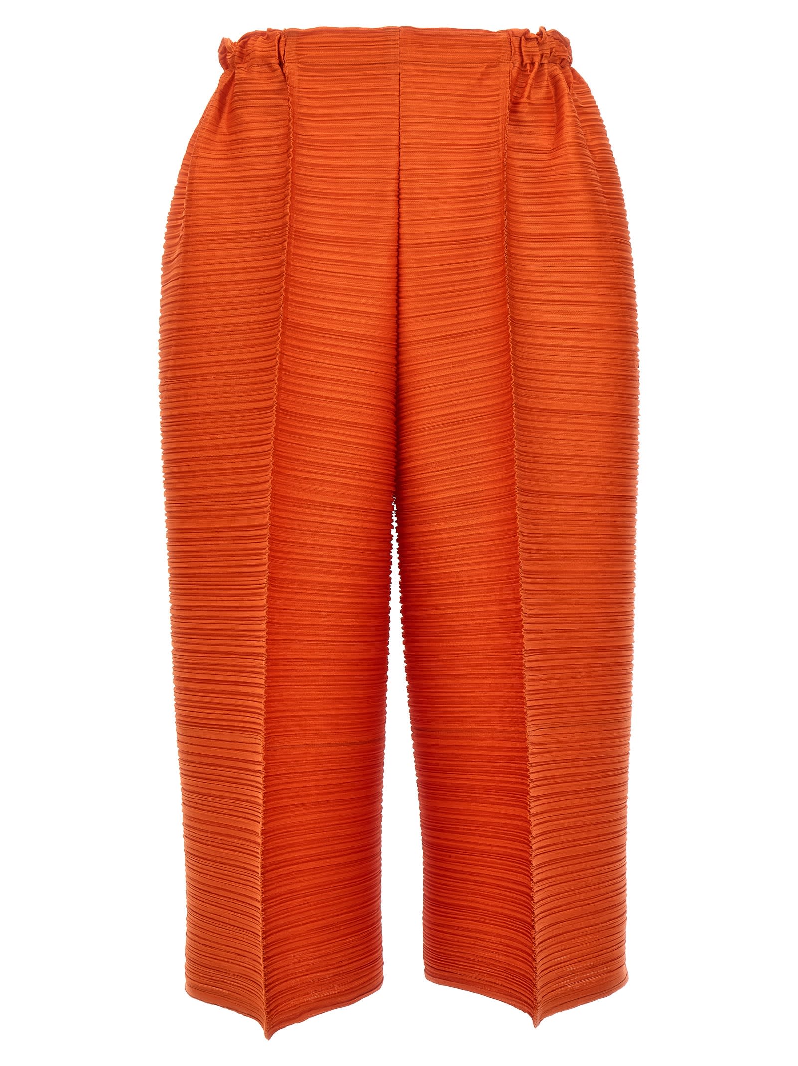Issey Miyake Orange Thicker Bounce Pants