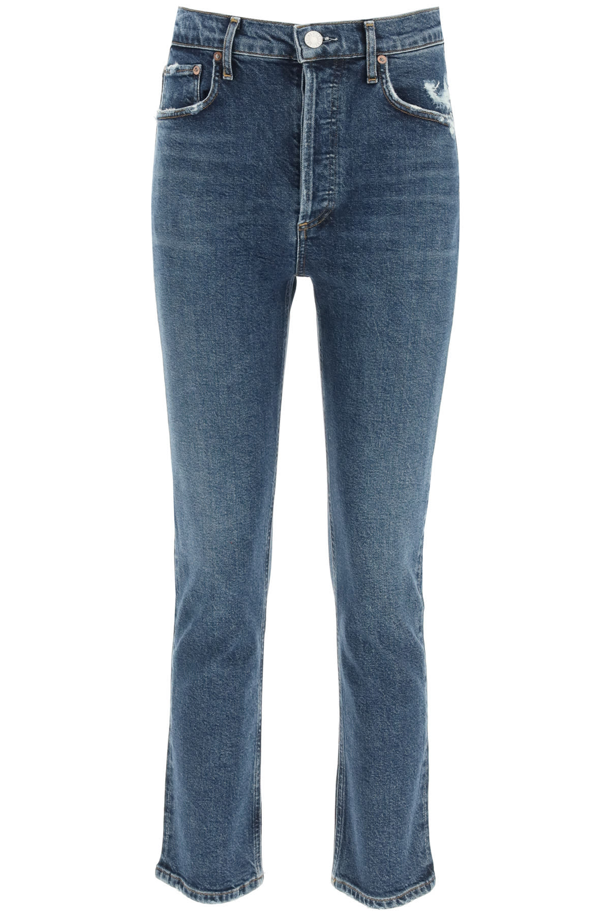 AGOLDE RILEY HIGH RISE STRAIGHT CROP JEANS,A056 1255 PSTME