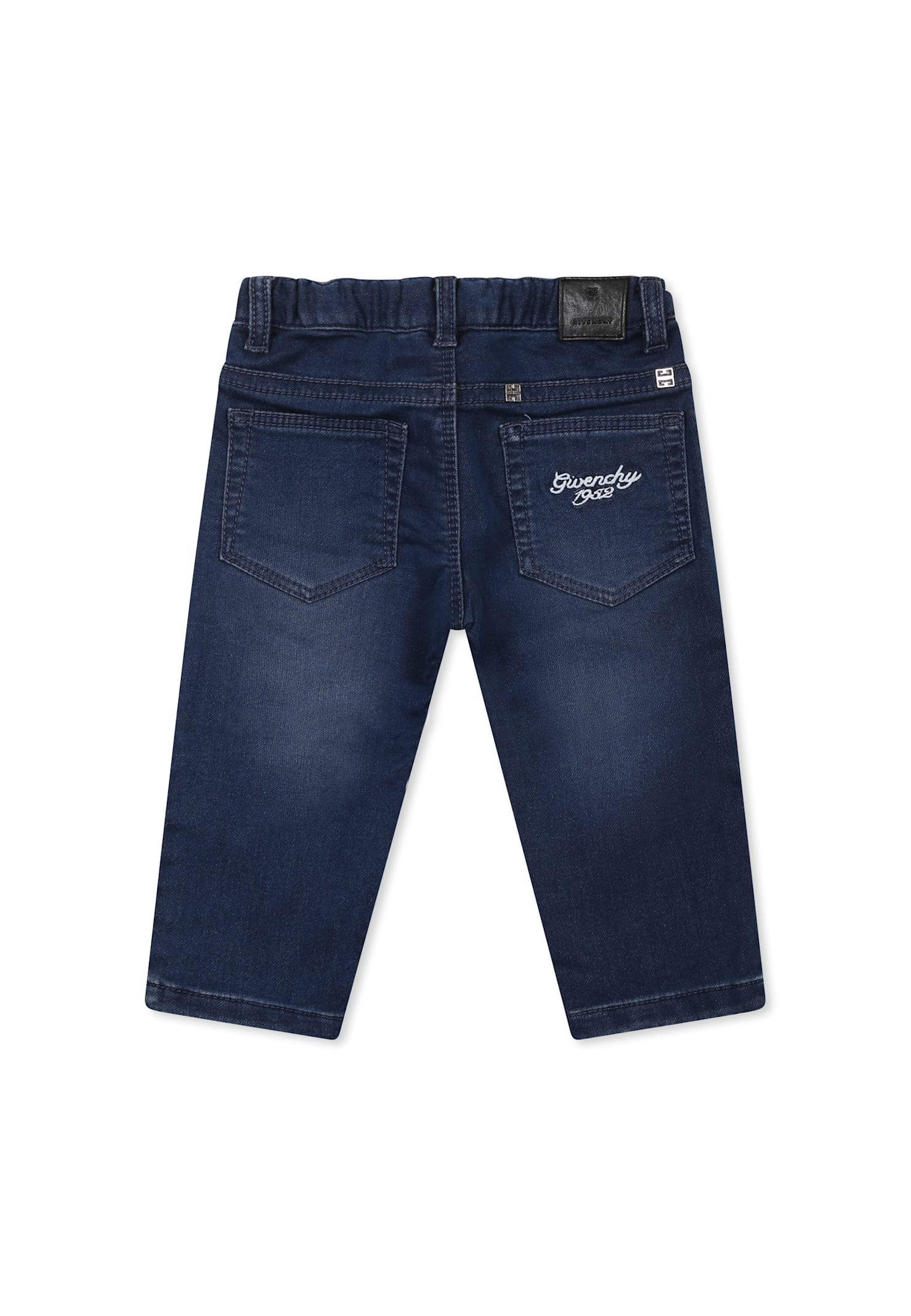 Givenchy Denim Jeans For Baby Boy With Logo In Denim