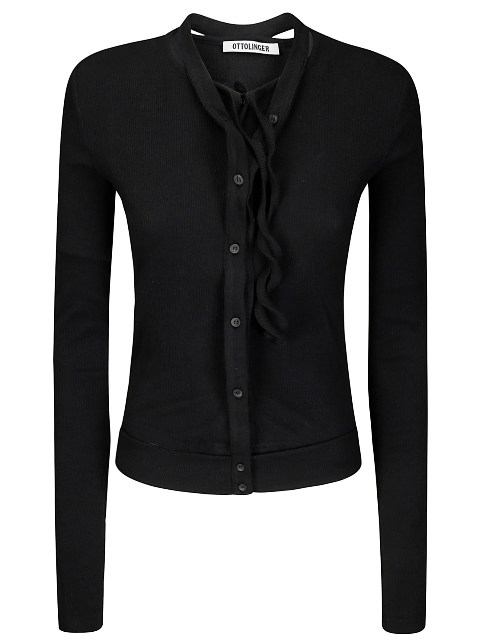 Double Closure Rib Cardigan