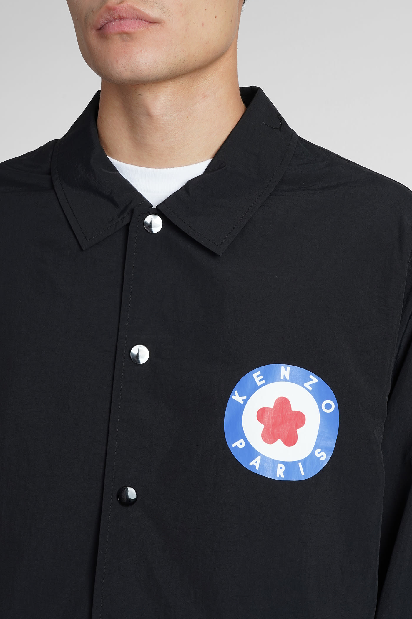 Shop Kenzo Windproof Jacket In Black