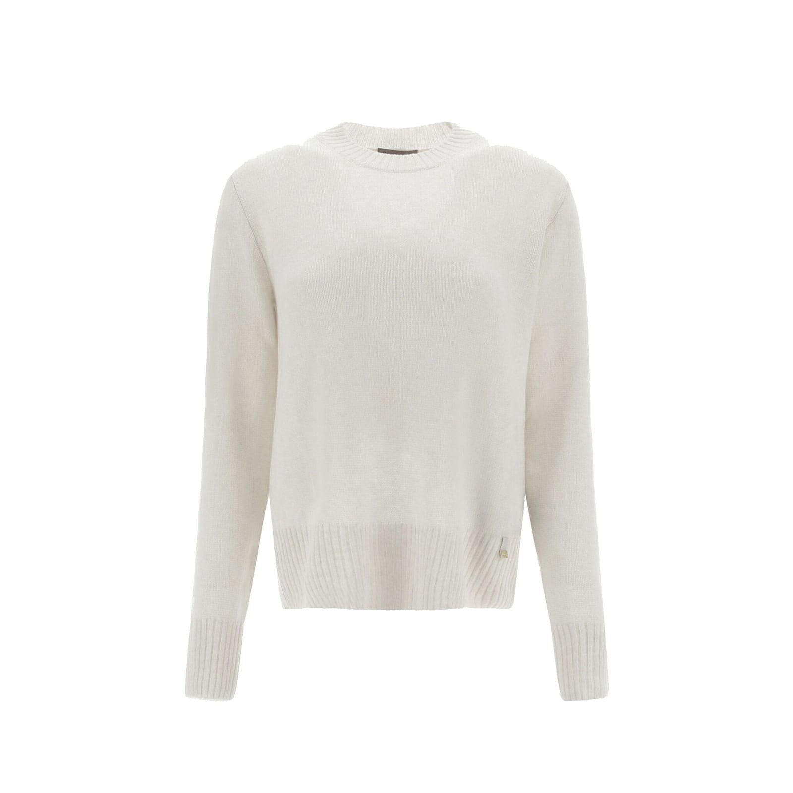 Herno Cashmere Sweater Women In Neutral