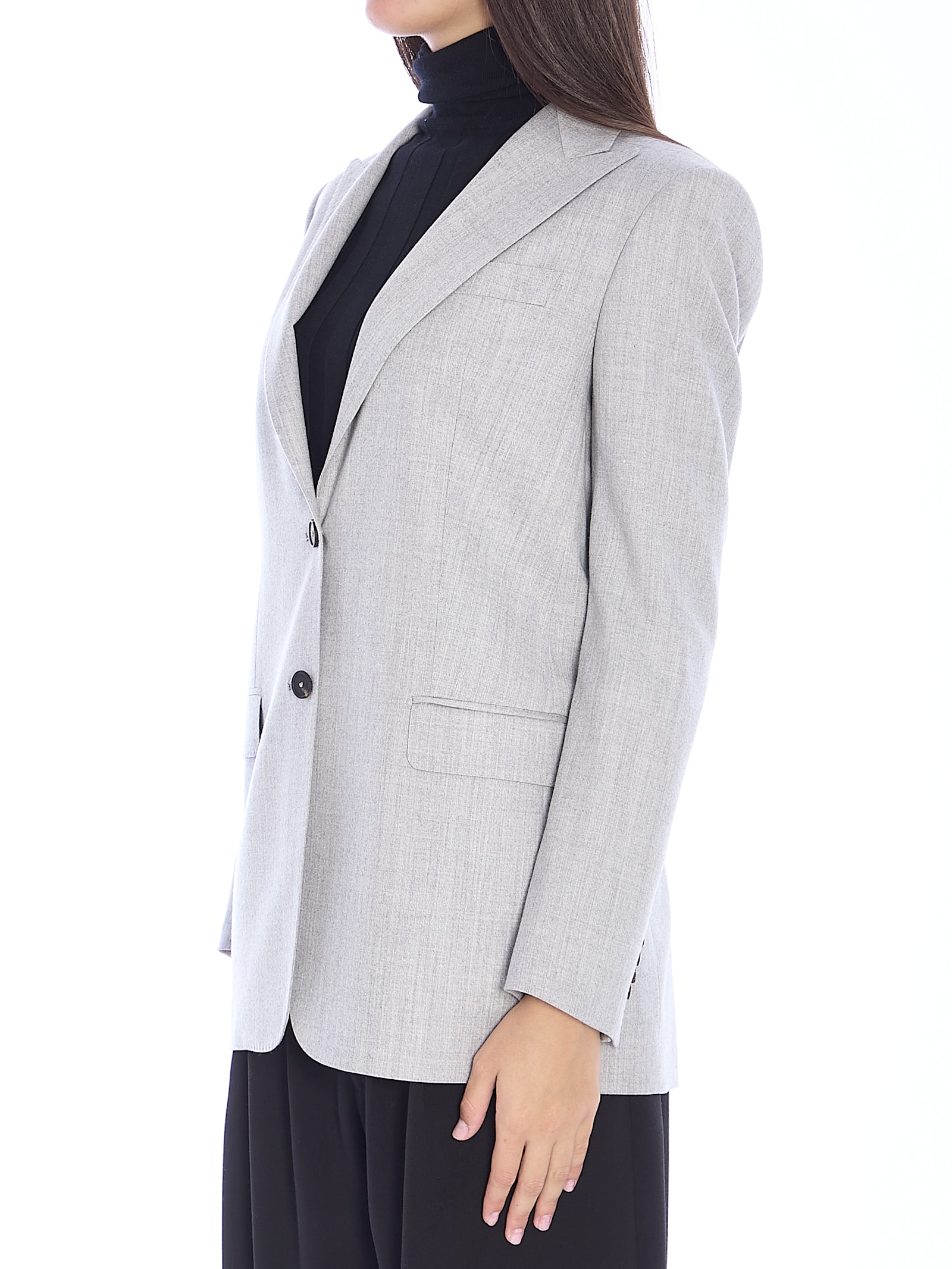 Shop Tagliatore Berta Jacket In Grey