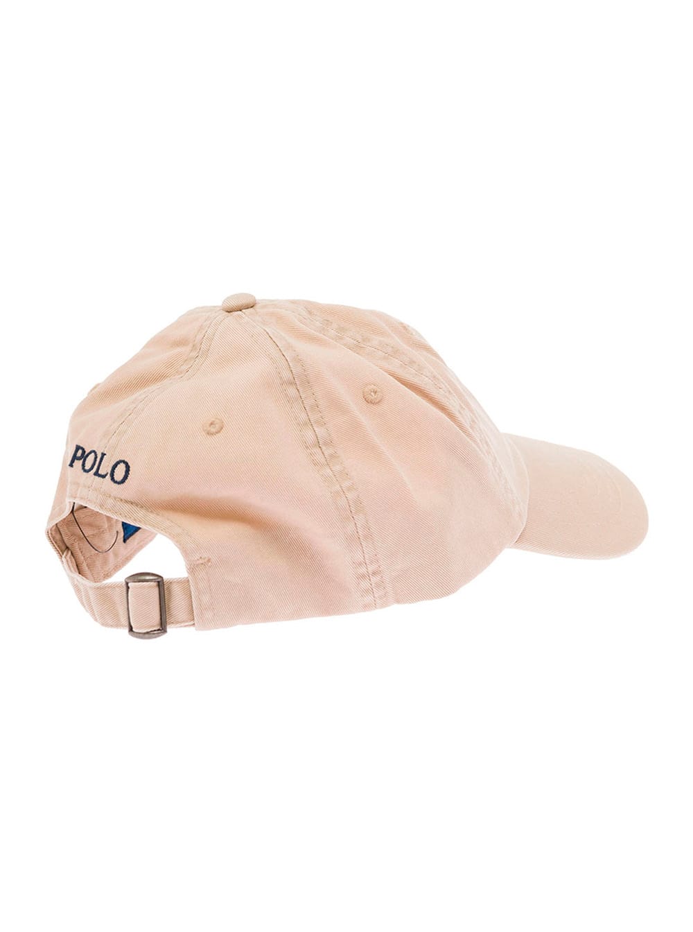 Polo Ralph Lauren Beige Baseball Cap With Pony Embroidery On The Front And Rear Adjustable Buckle Closure In Cotton Wo In Sand