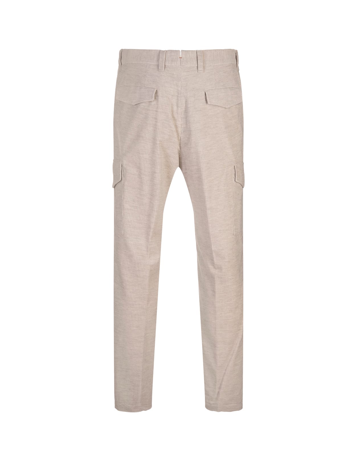 Shop Hugo Boss Sand Corduroy Cargo Trousers In Brown