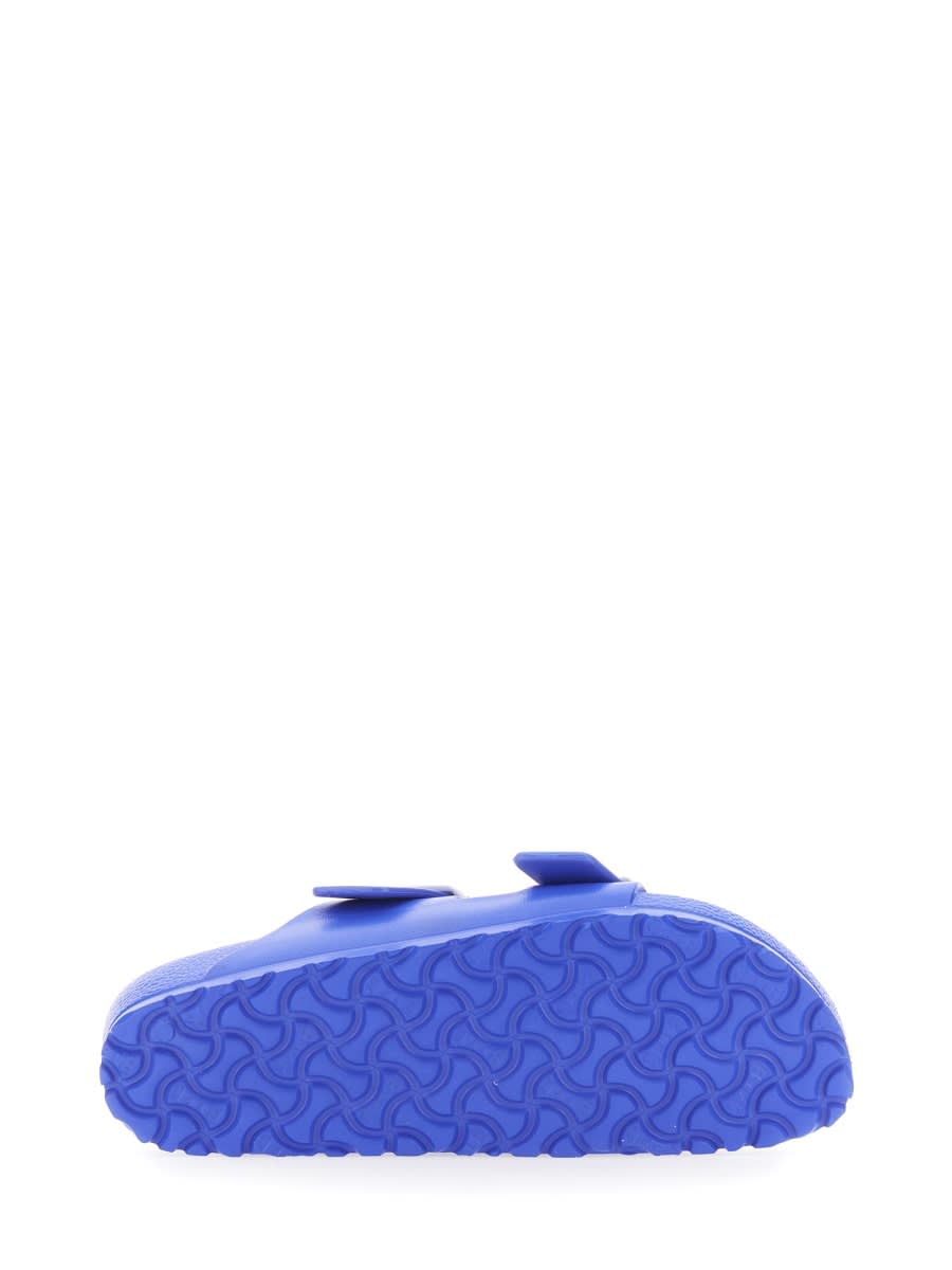 Birkenstock Narrow Width Open Toe Flat Sole Sandals In Blue