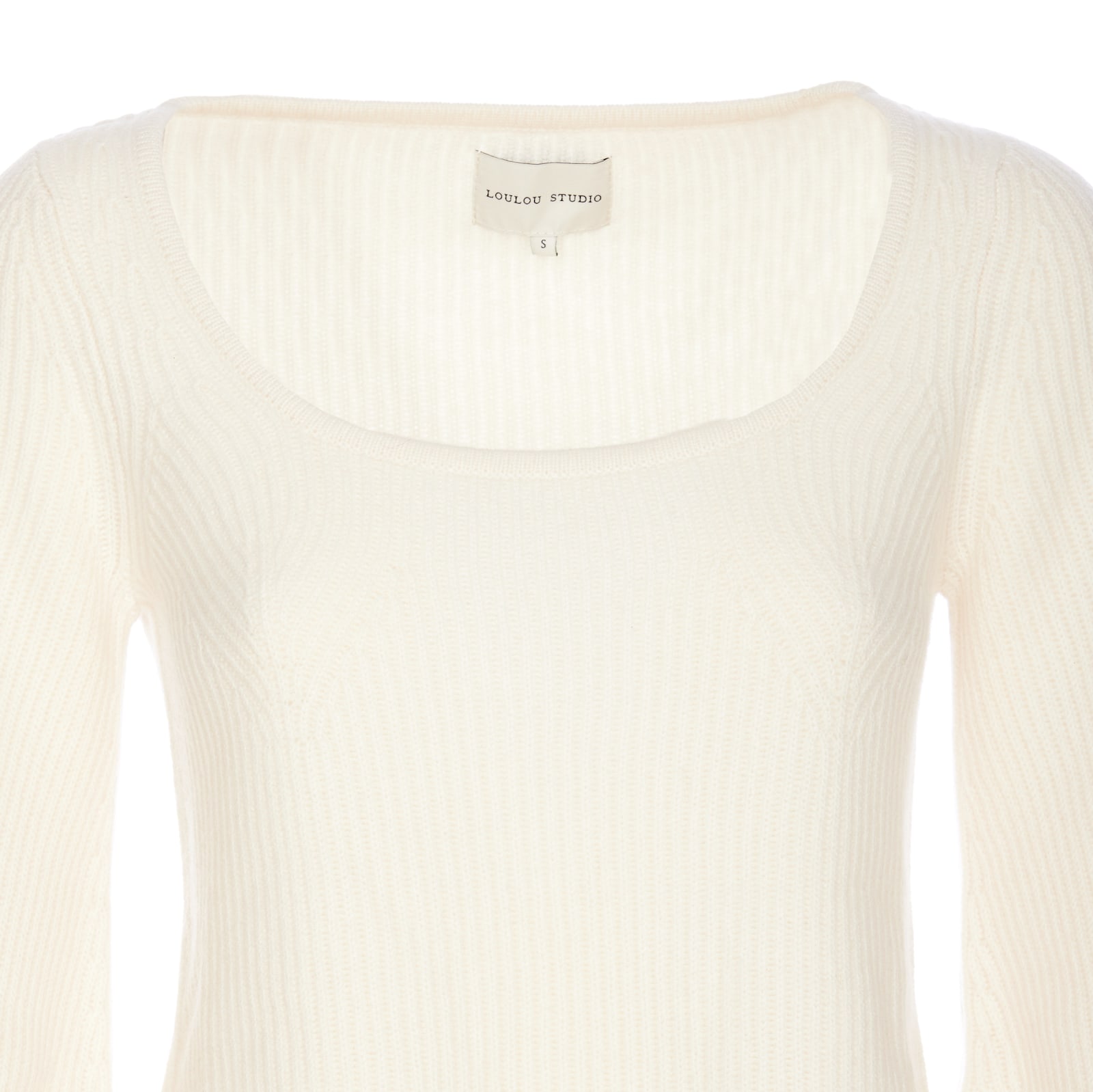 Shop Loulou Studio Hermus Sweater In White