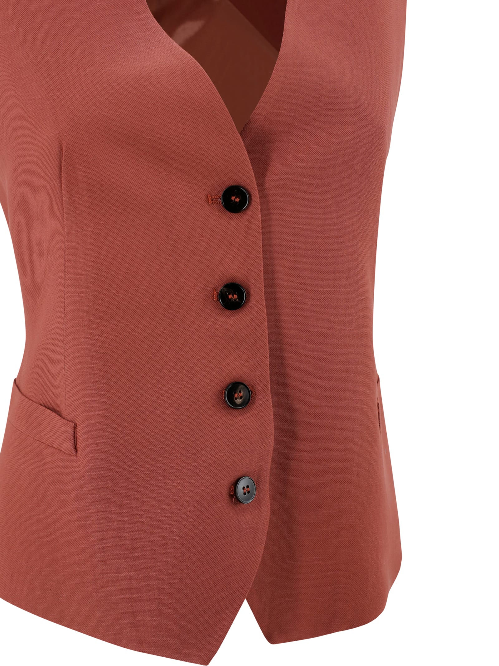 Antonelli Linen-blend Waistcoat