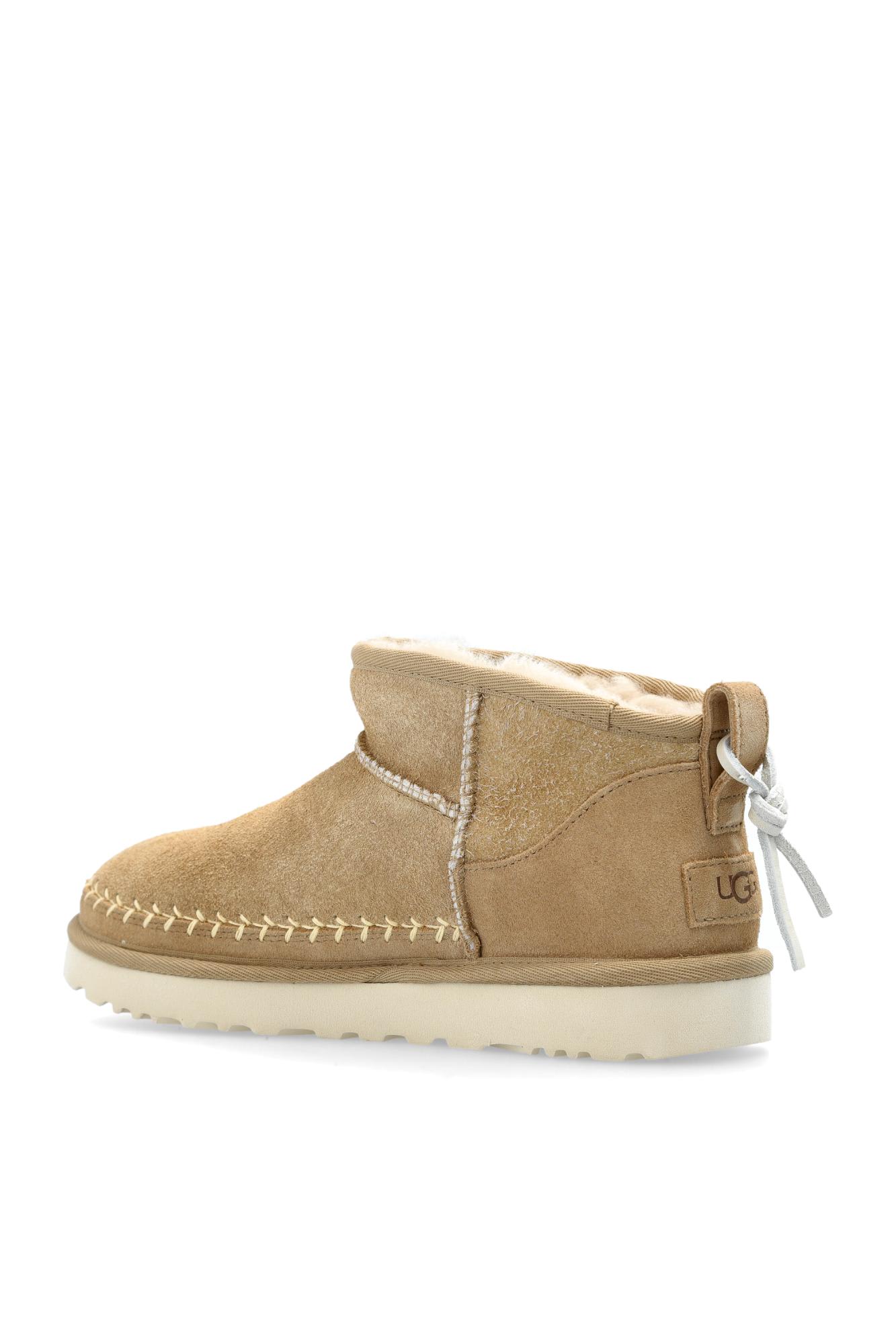Ugg Snow Boots Classic Ultra Mini Biarritz In Brown