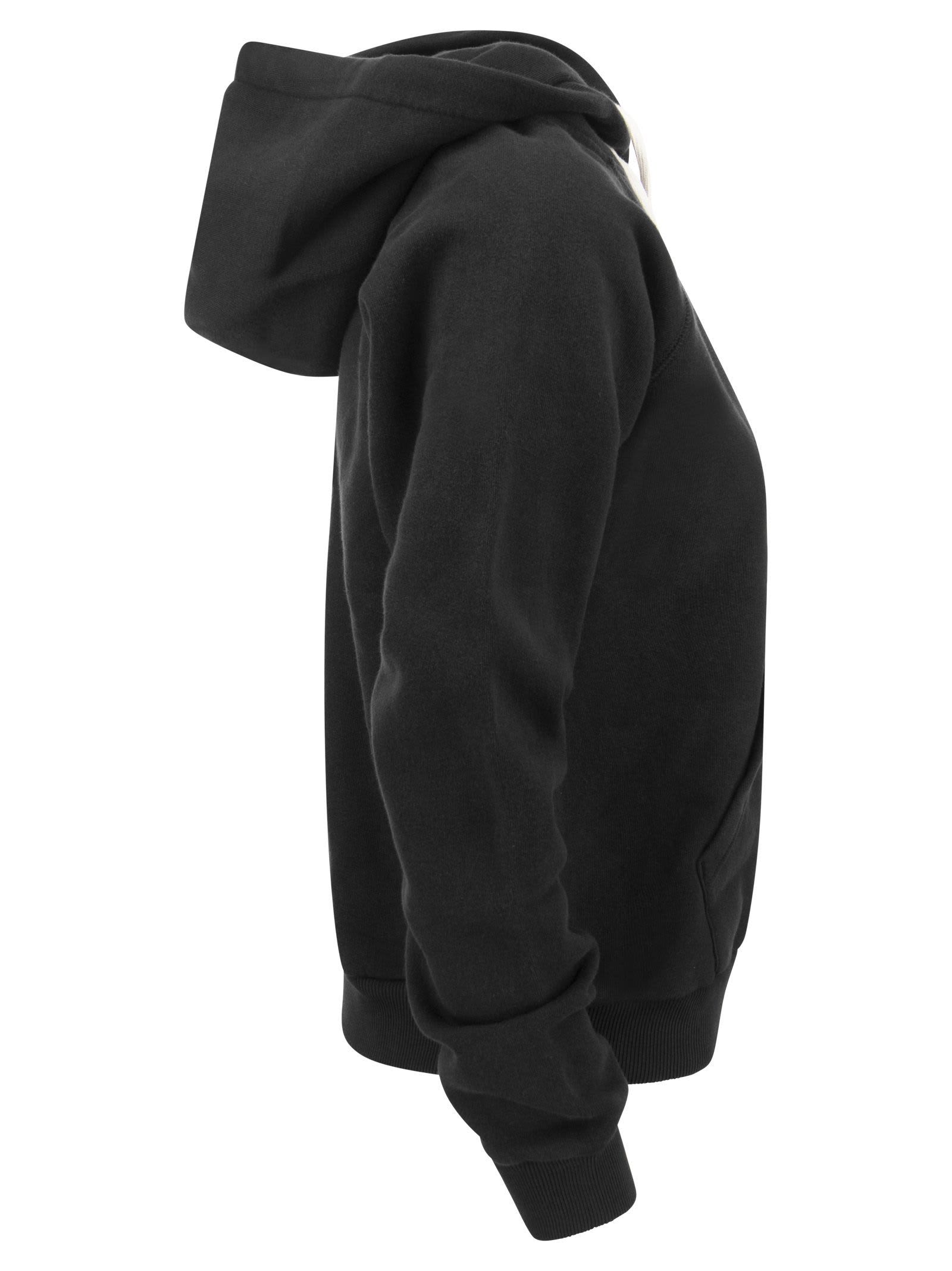 Shop Polo Ralph Lauren Hooded Sweatshirt  In Black