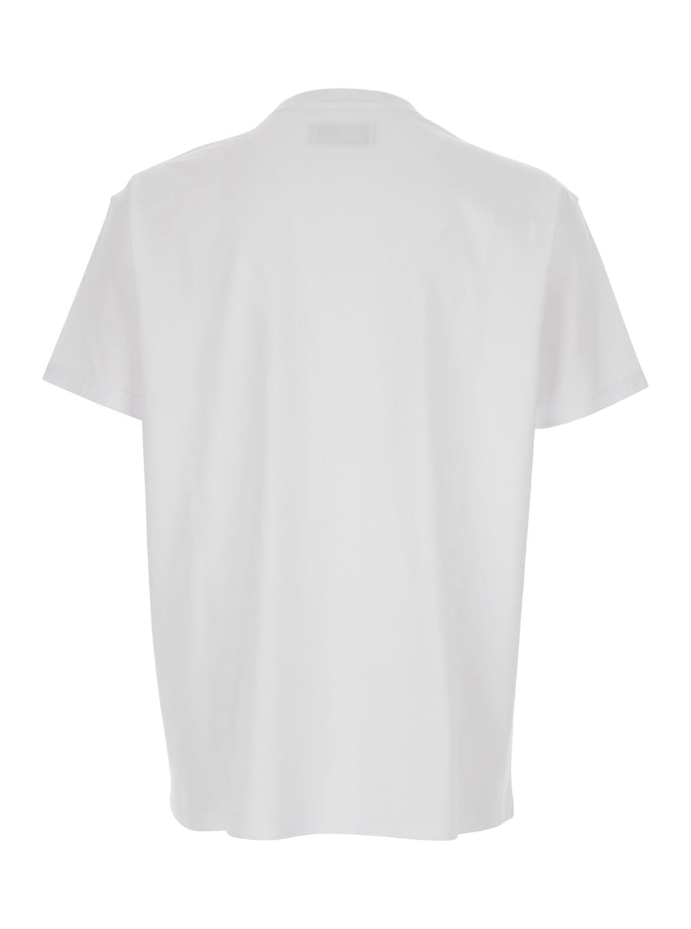 Vivienne Westwood White Crew Neck T-shirt With Orb Print On The Front In Cotton Man In White