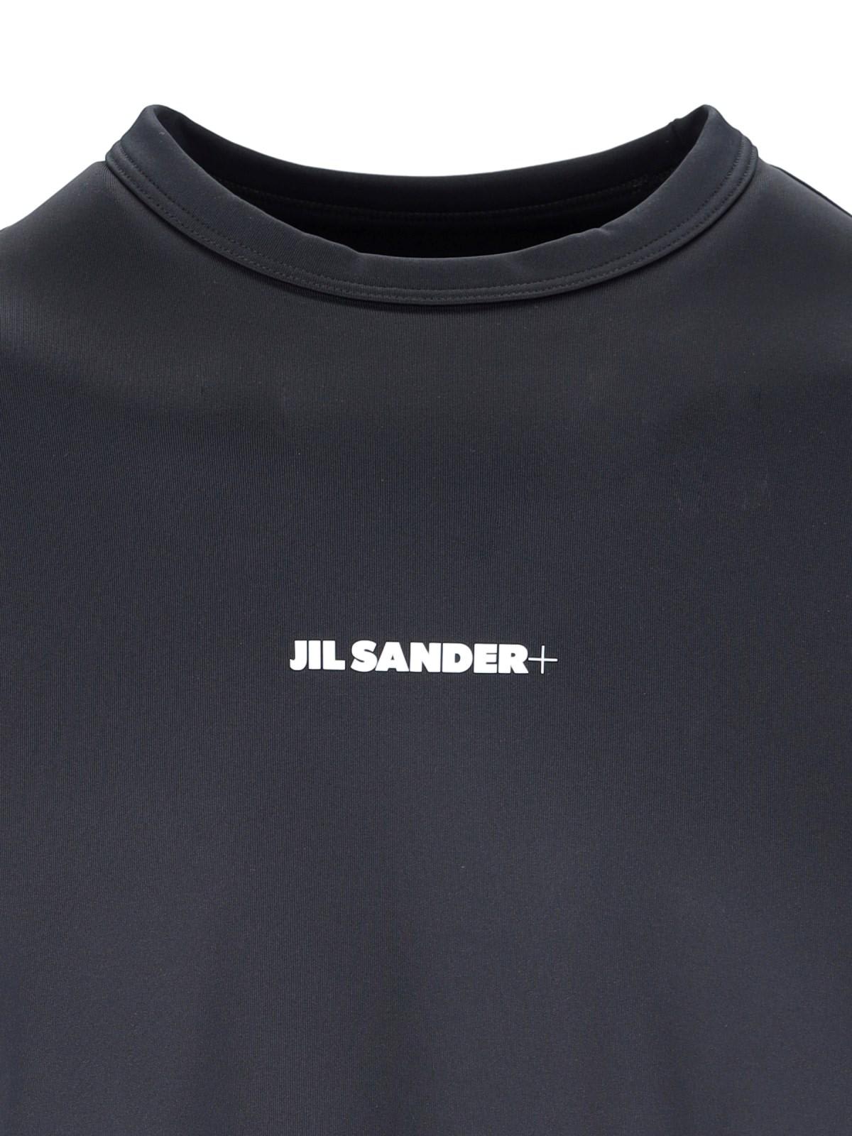 Shop Jil Sander Logo T-shirt In Black