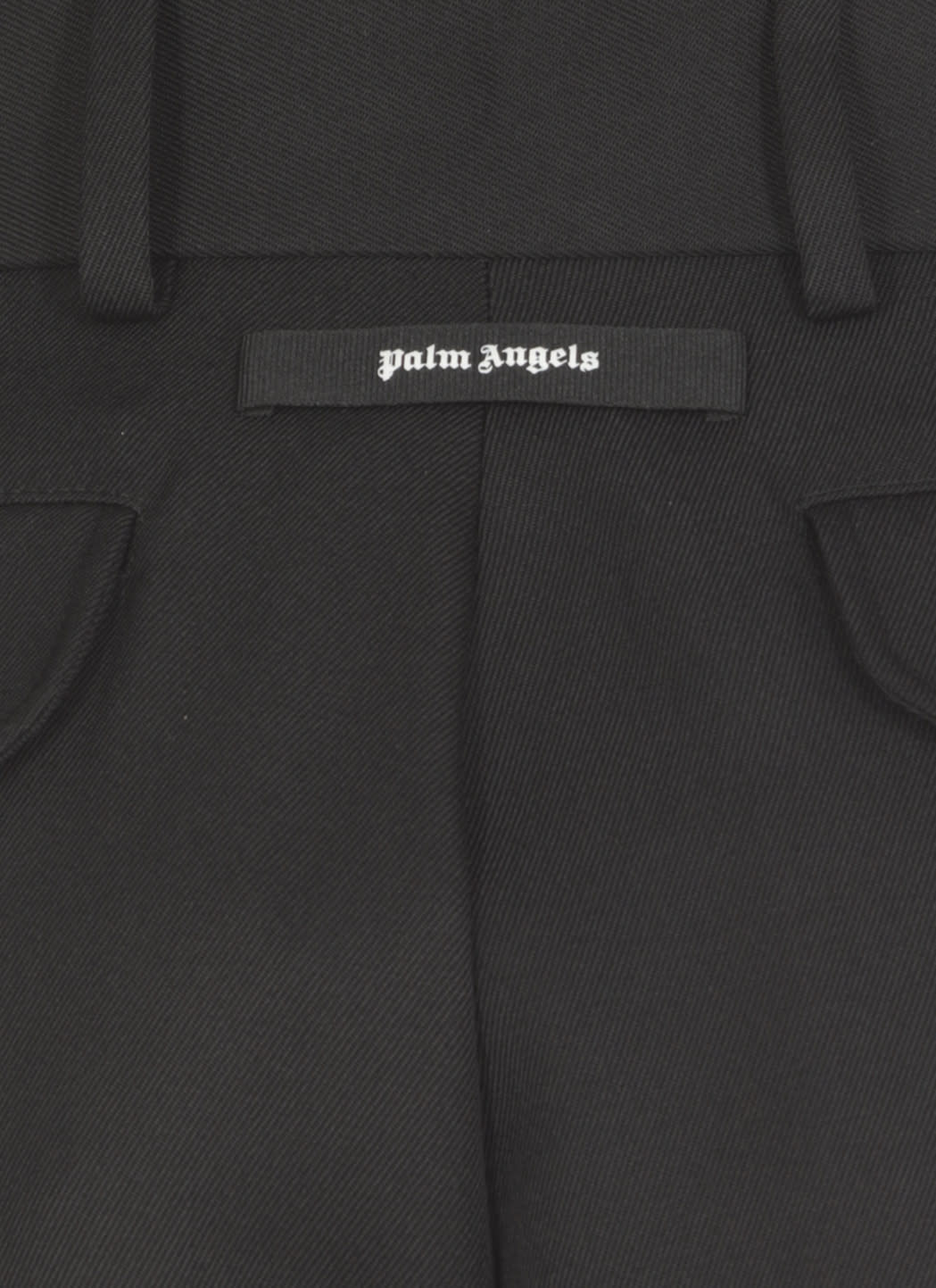 Palm Angels Cropped Track Pants In Black