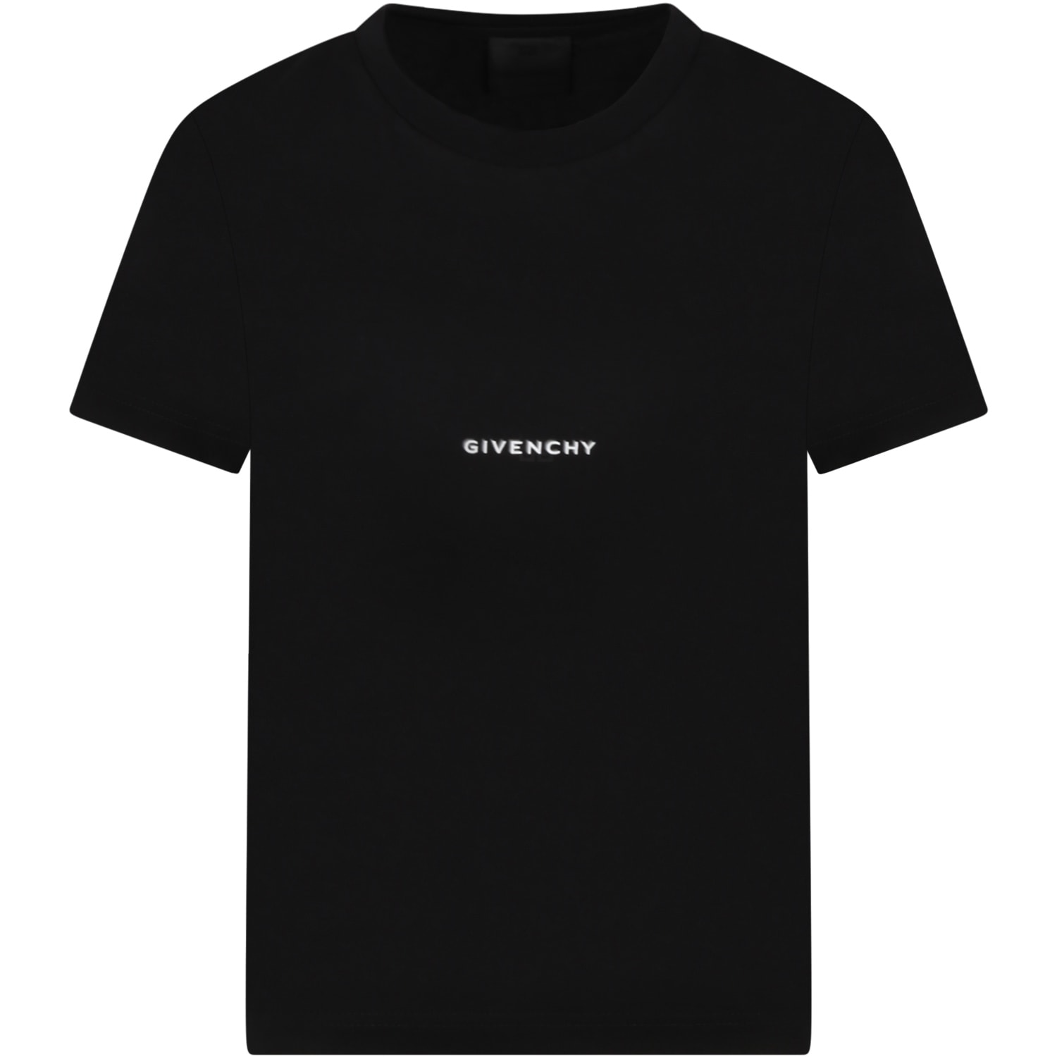Givenchy Black T-shirt For Kids With Logo