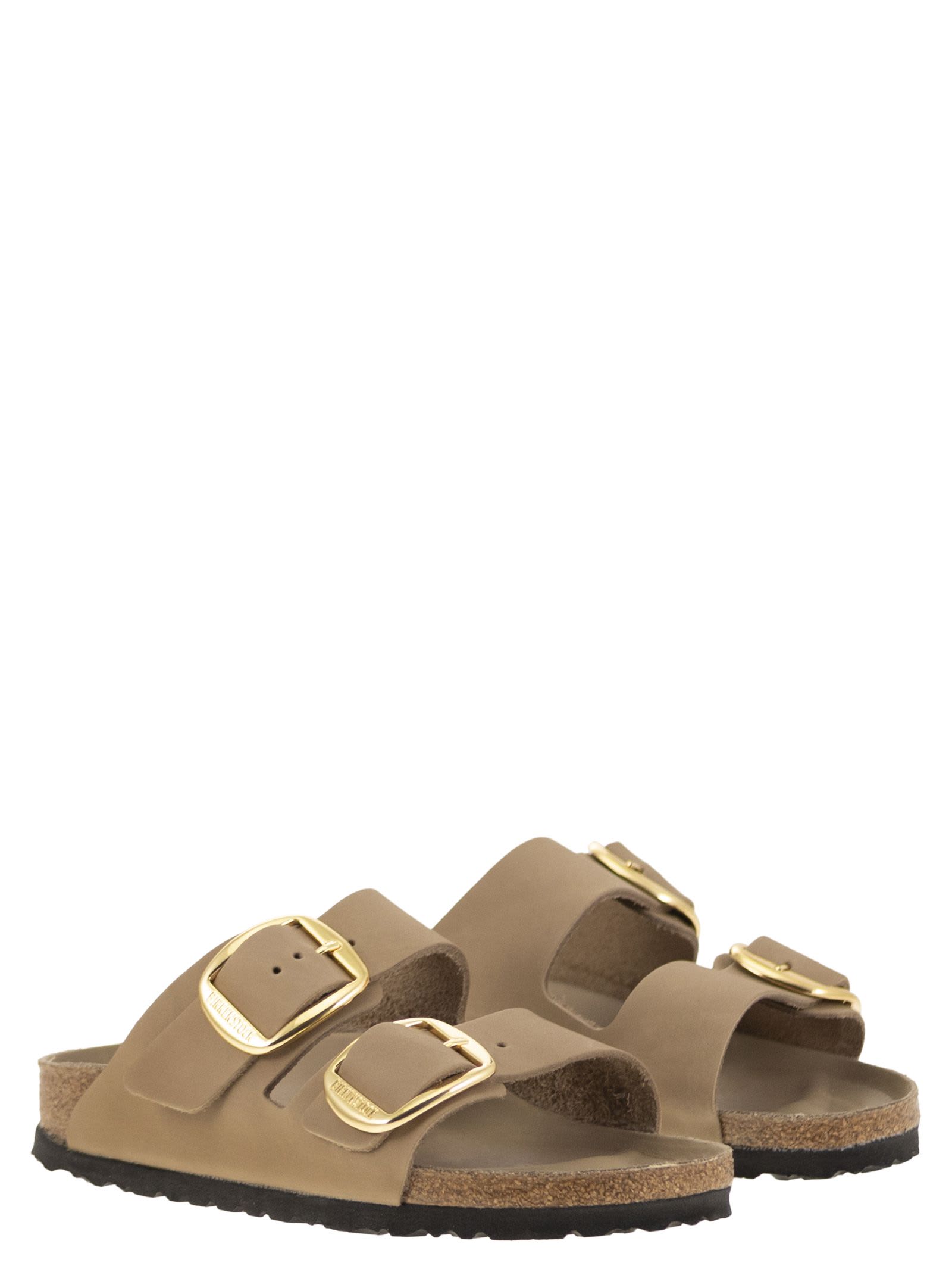 Birkenstock Arizona Big Buckle Sandcastle Sandal In Neutral
