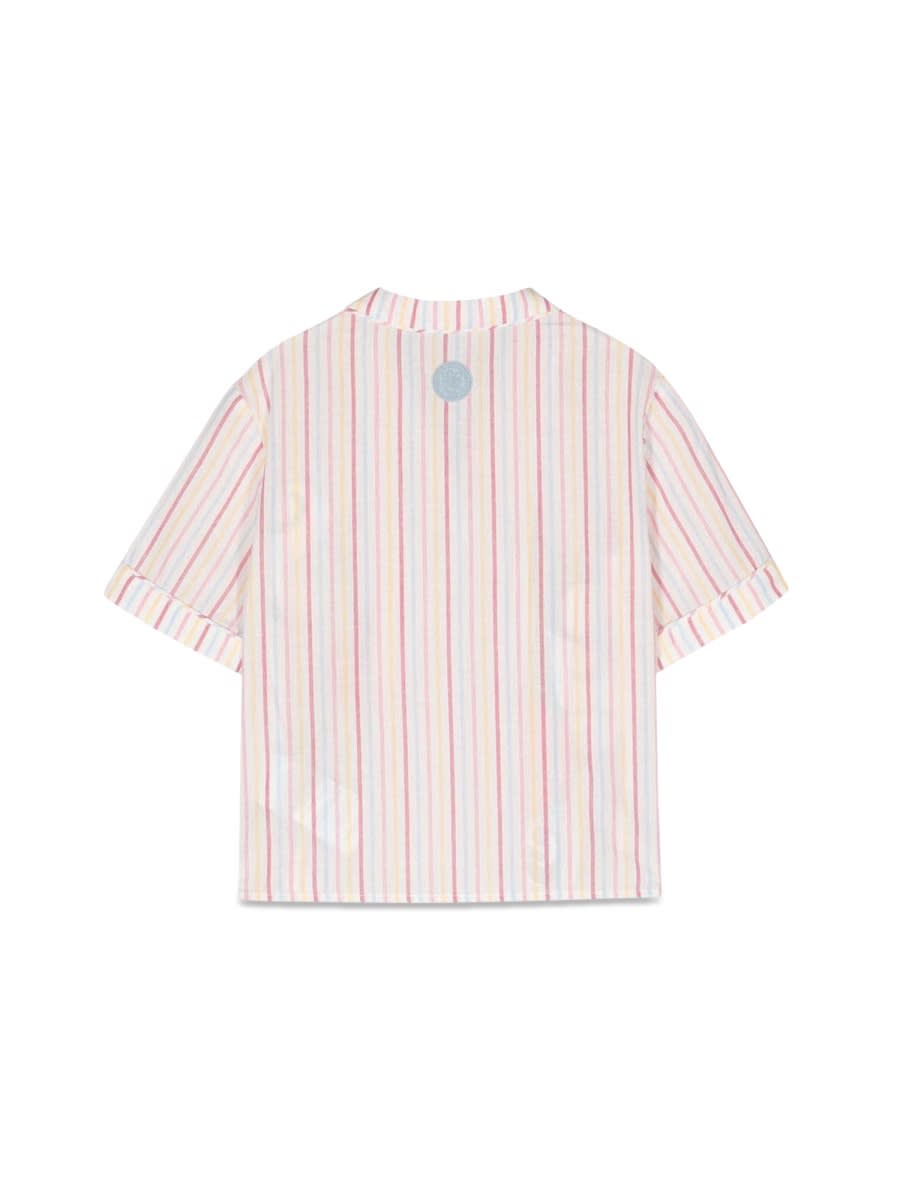 GCDS STRIPED SHIRT PRINT 